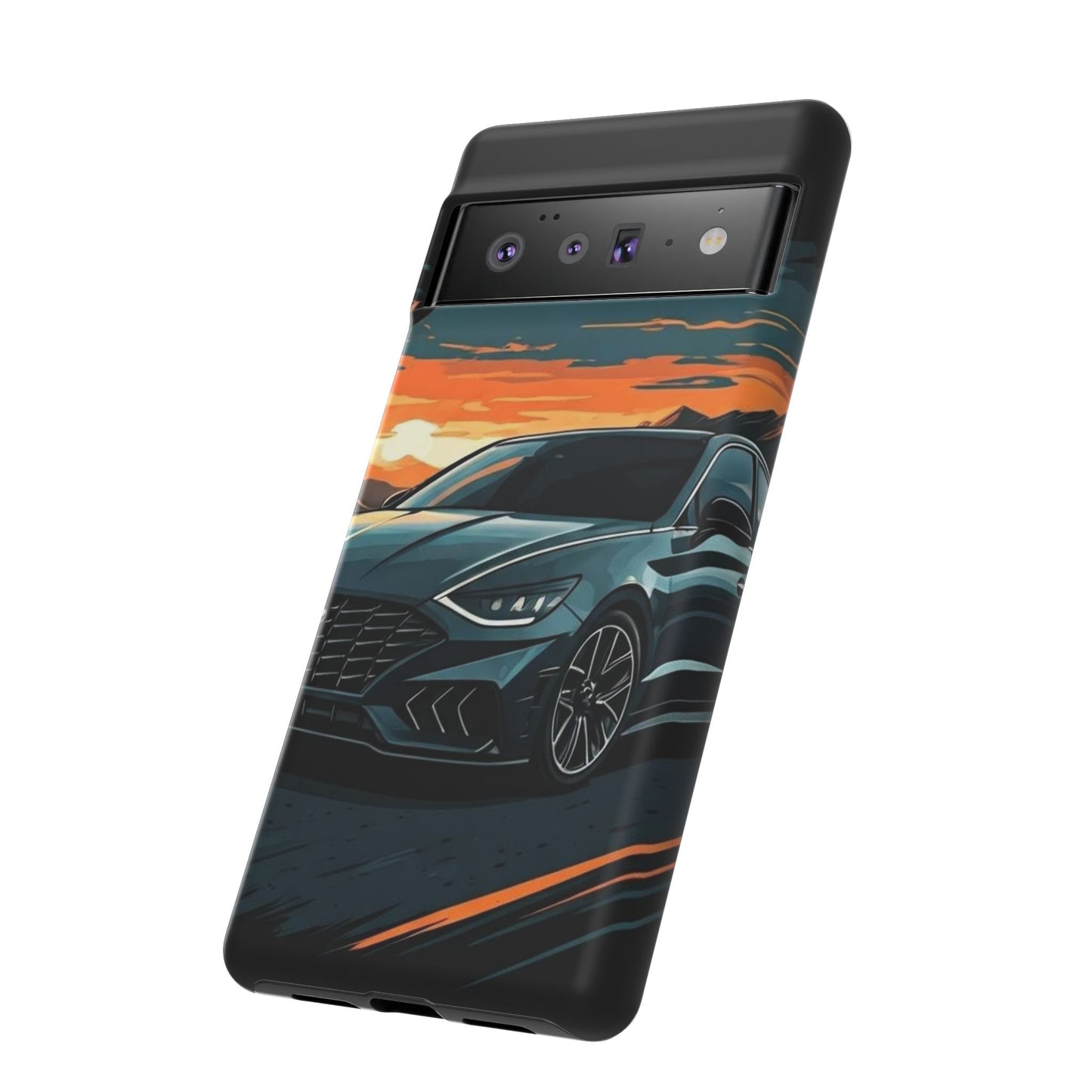 Hyundai Sonata-Sunset Drive-Dual Layer Ultra Tough Phone Case Printify by The Night Shift Automotive Apparel