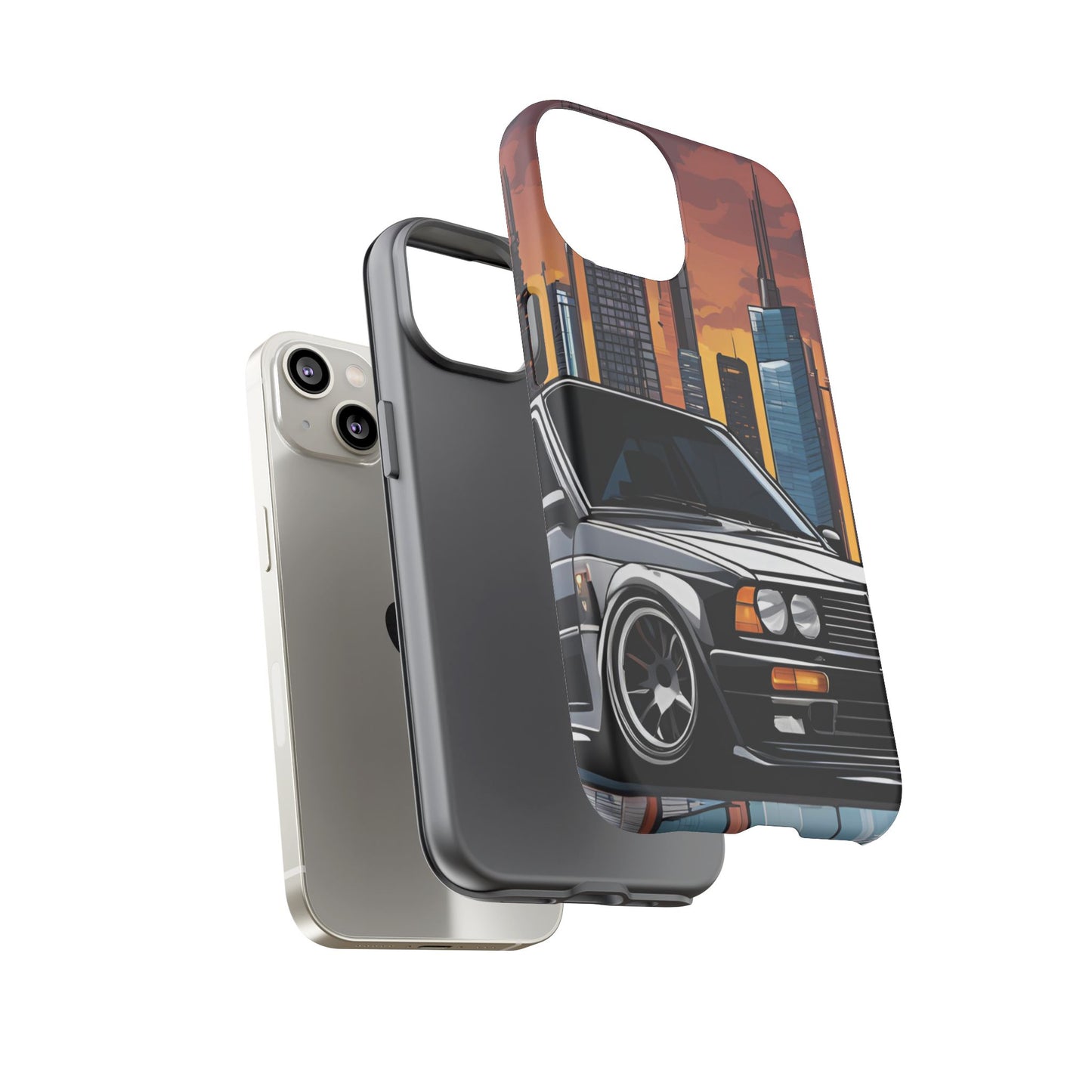 BMW E30 M3-Dual Layer Ultra Tough Phone Case Printify by The Night Shift Automotive Apparel