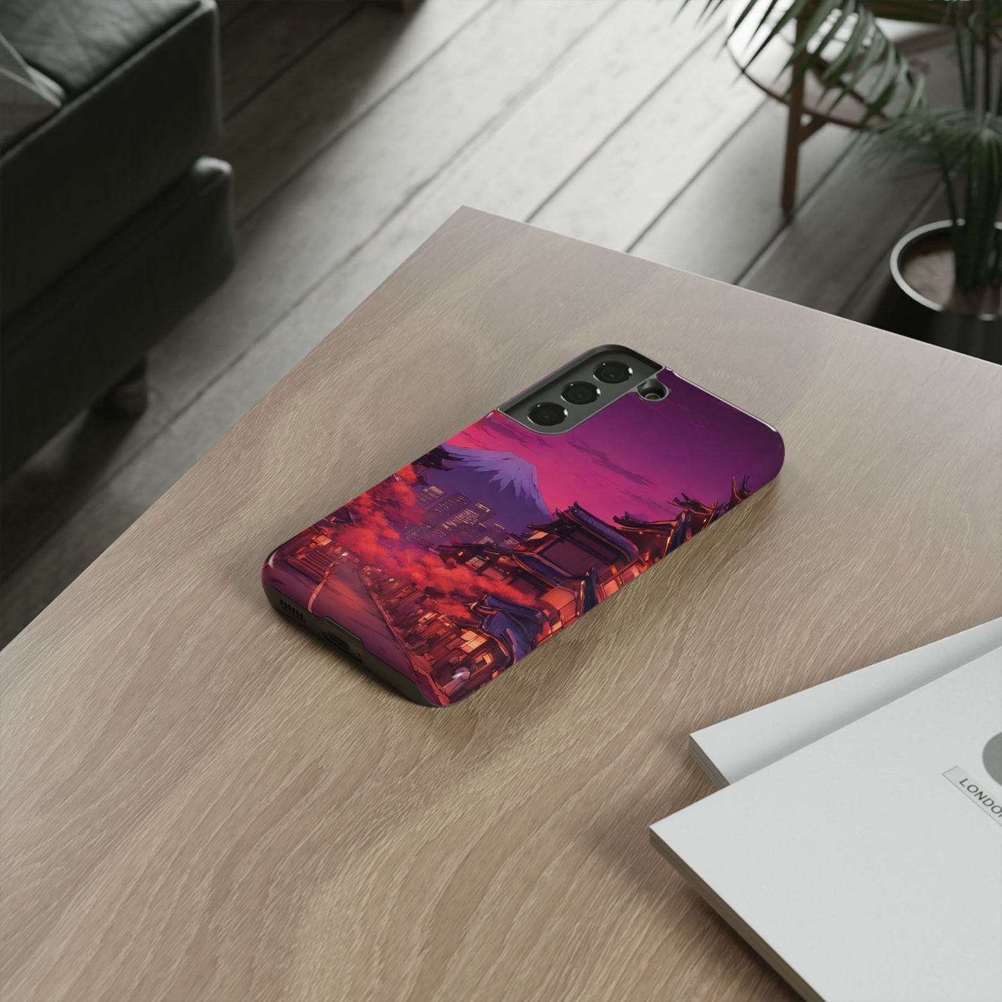Traditional Japanese Village Countryside-Dual Layer Ultra Tough Phone Case Samsung Galaxy S22 Glossy Printify by The Night Shift Automotive Apparel