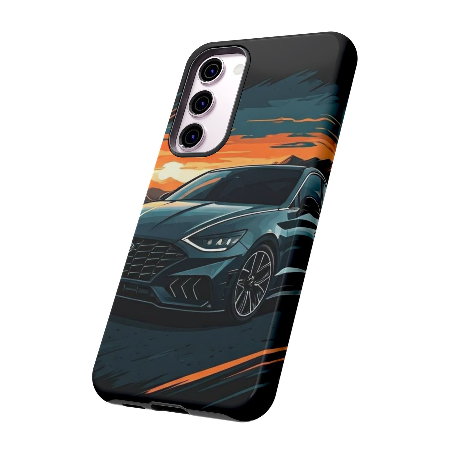 Hyundai Sonata-Sunset Drive-Dual Layer Ultra Tough Phone Case Printify by The Night Shift Automotive Apparel