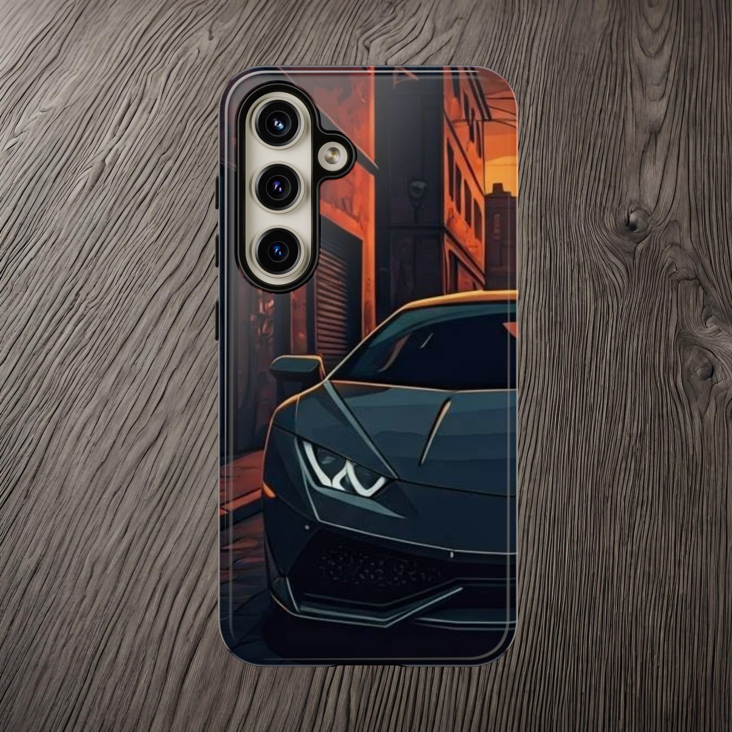 Lamborghini Huracan Street Life-Dual Layer Ultra Tough Phone Case Samsung Galaxy S24 Glossy Printify by The Night Shift Automotive Apparel