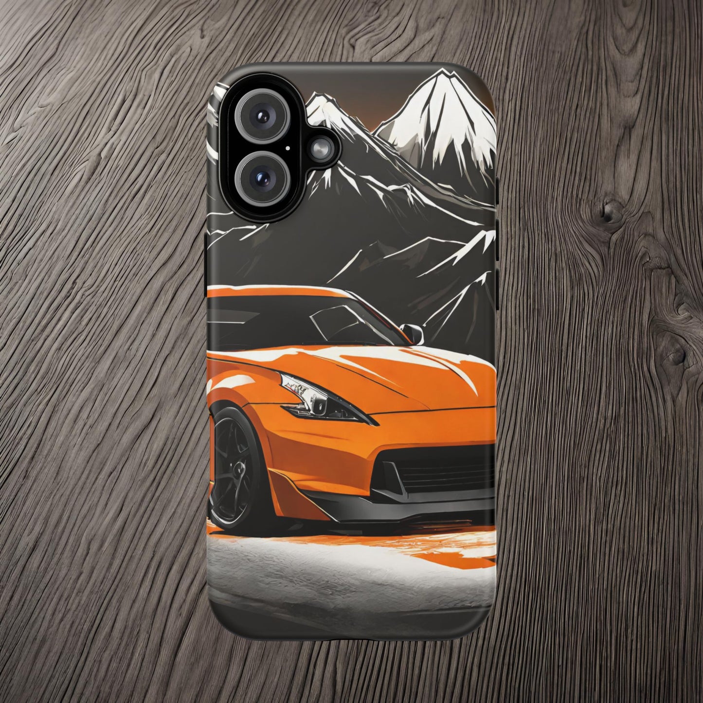 Nissan 370Z Mt Fuji-Dual Layer Ultra Tough Phone Case Printify by The Night Shift Automotive Apparel