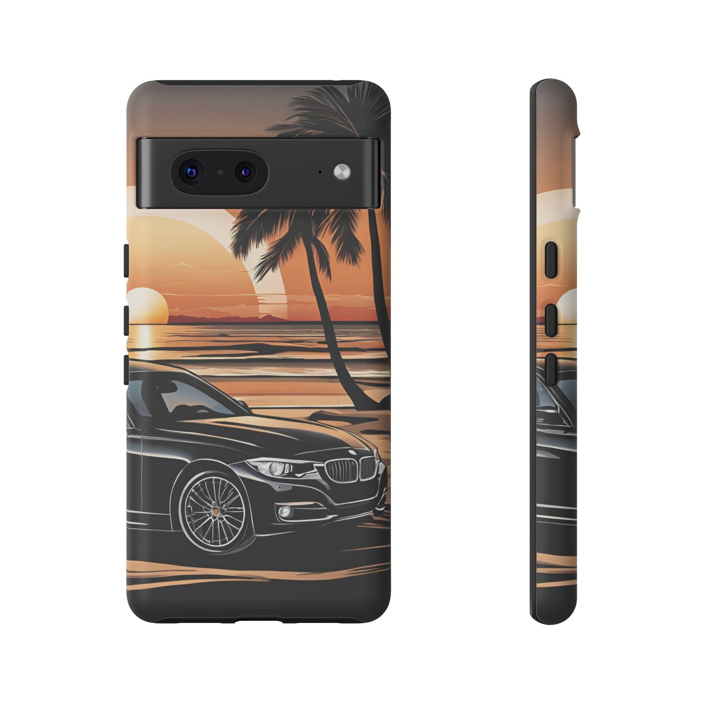 BMW Sunset On The Beach-Dual Layer Ultra Tough Phone Case Printify by The Night Shift Automotive Apparel