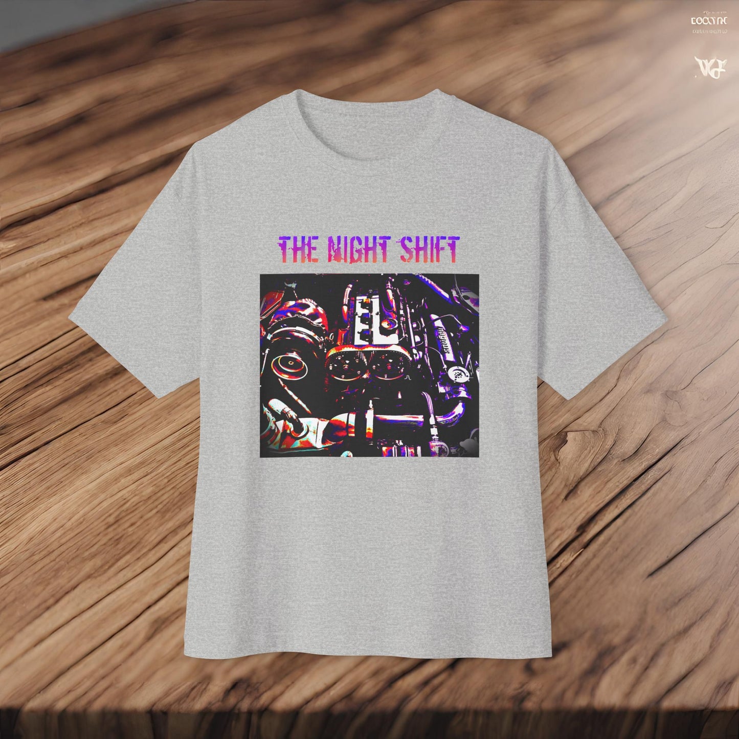 4G63 Synthwave-Premium, Ultra Soft Unisex Oversized Boxy Tee Printify by The Night Shift Automotive Apparel