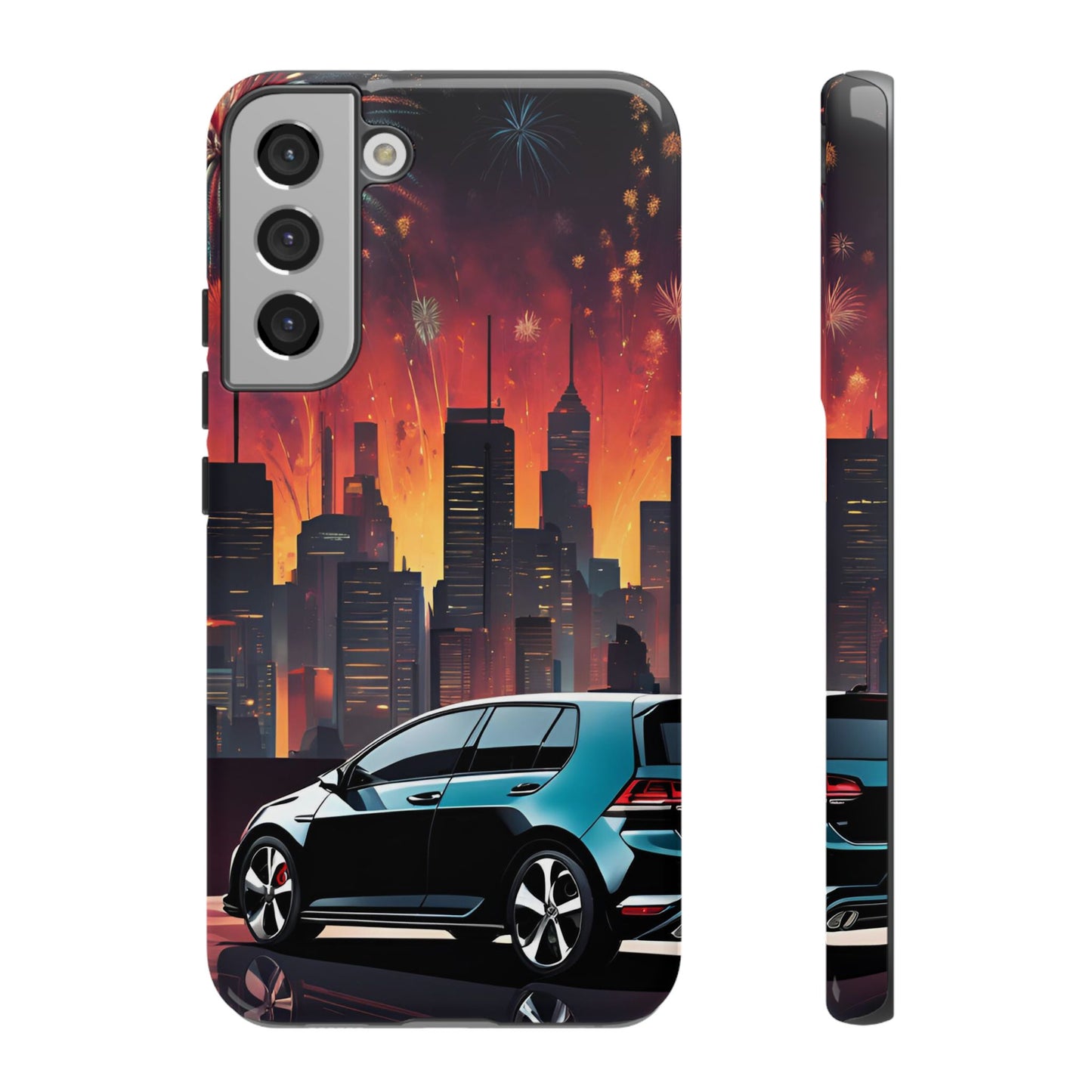 Volkswagon Golf GTI Fireworks-Dual Layer Ultra Tough Phone Case Printify by The Night Shift Automotive Apparel