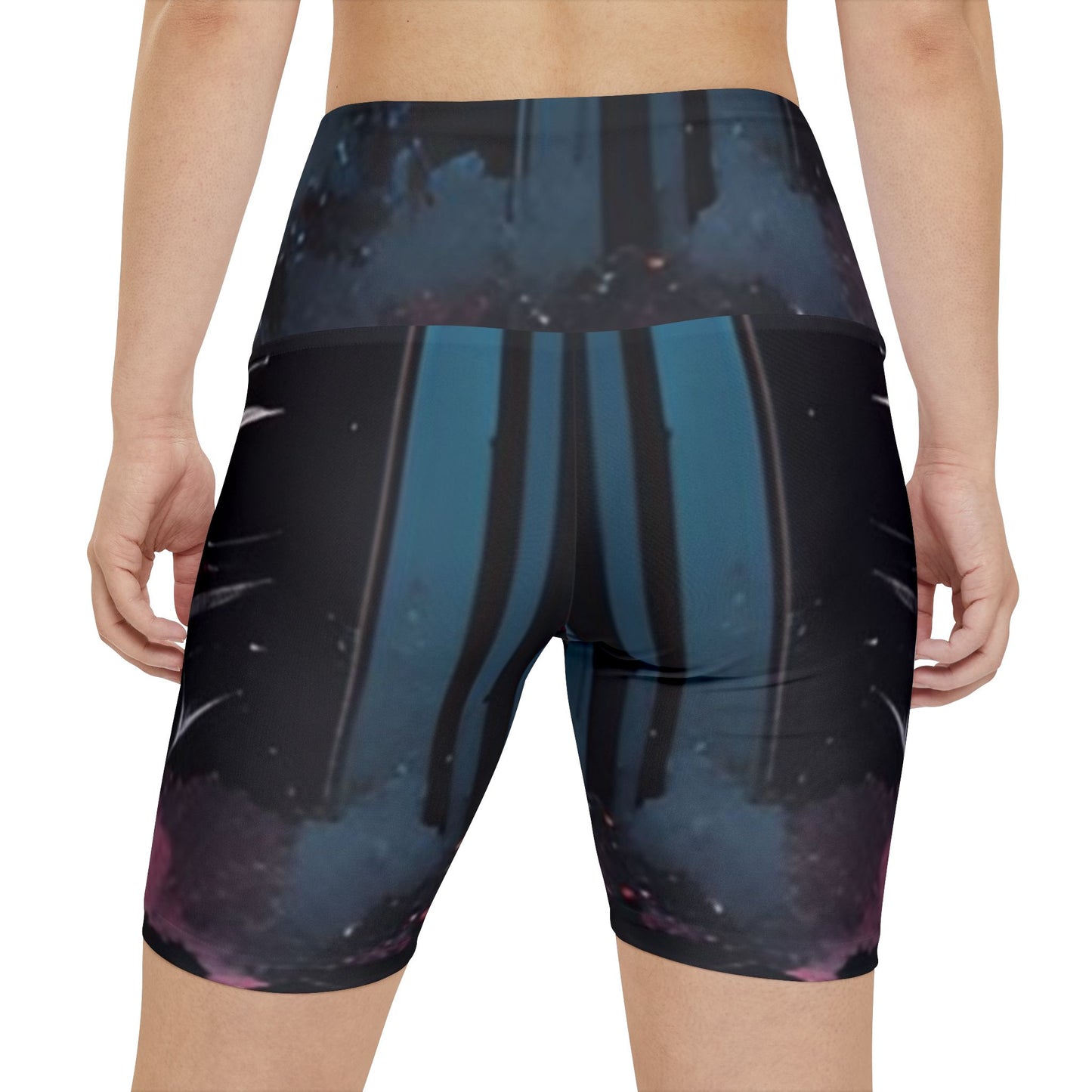 Women's Gym & Fitness Biker Shorts Printify by The Night Shift Automotive Apparel