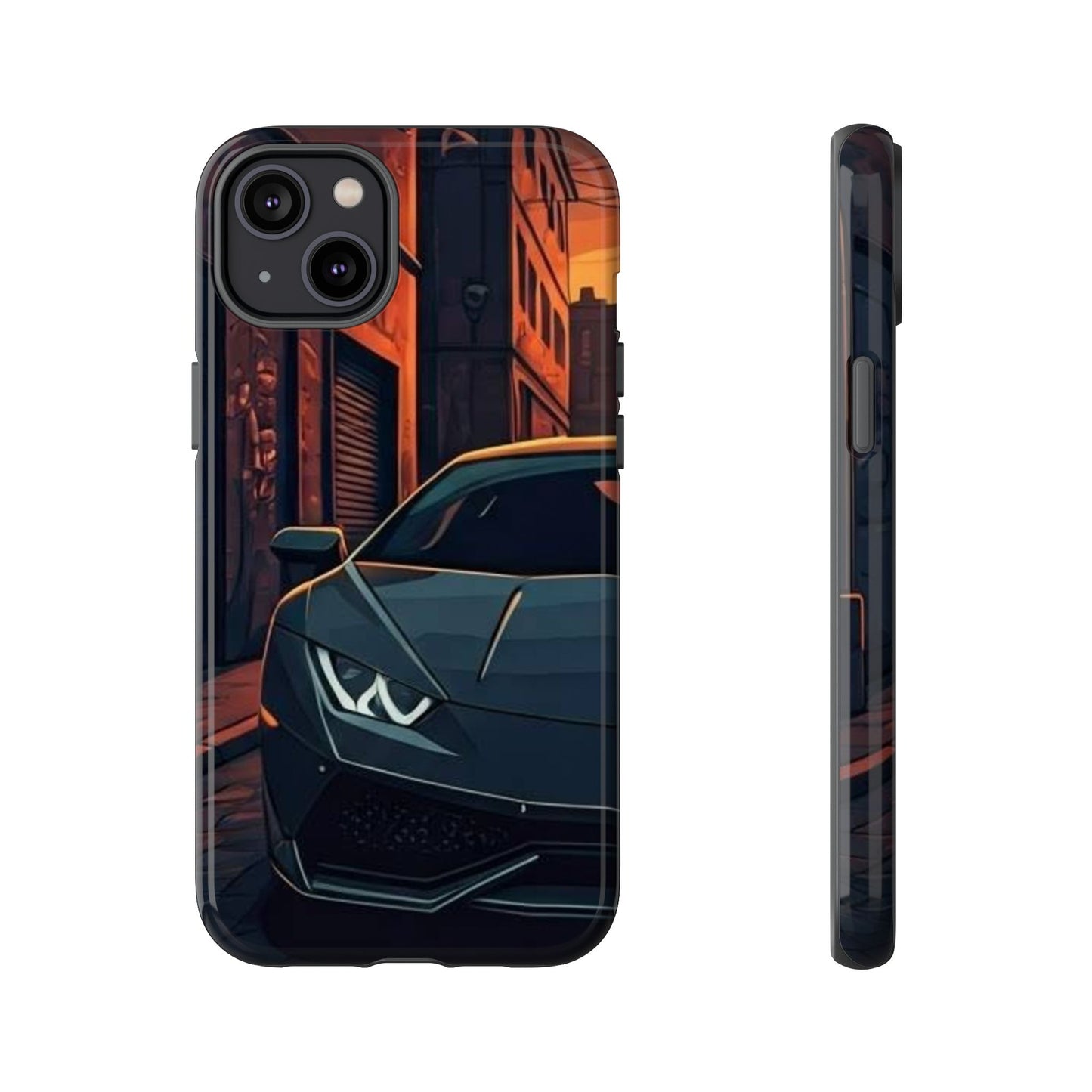 Lamborghini Huracan Street Life-Dual Layer Ultra Tough Phone Case Printify by The Night Shift Automotive Apparel