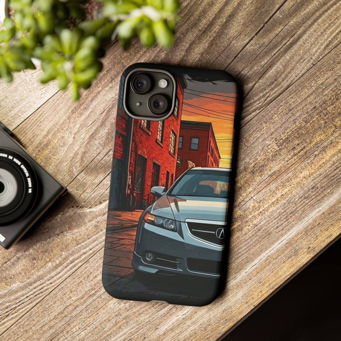 Acura TL Street Life-Dual Layer Ultra Tough Phone Case iPhone 15 Plus Matte Printify by The Night Shift Automotive Apparel
