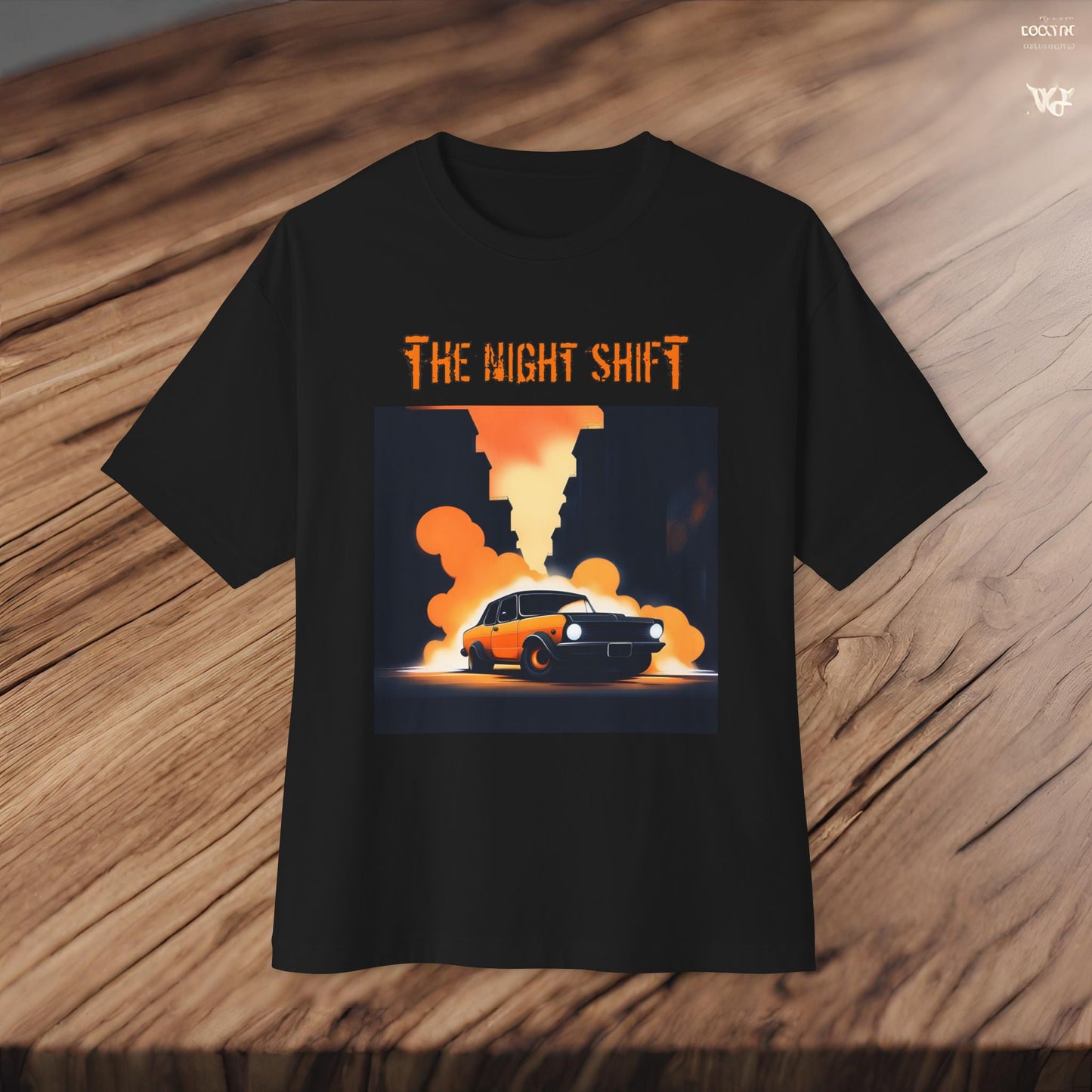 Hot Rod Urban Streets-Premium, Ultra Soft Unisex Oversized Boxy Tee Printify by The Night Shift Automotive Apparel