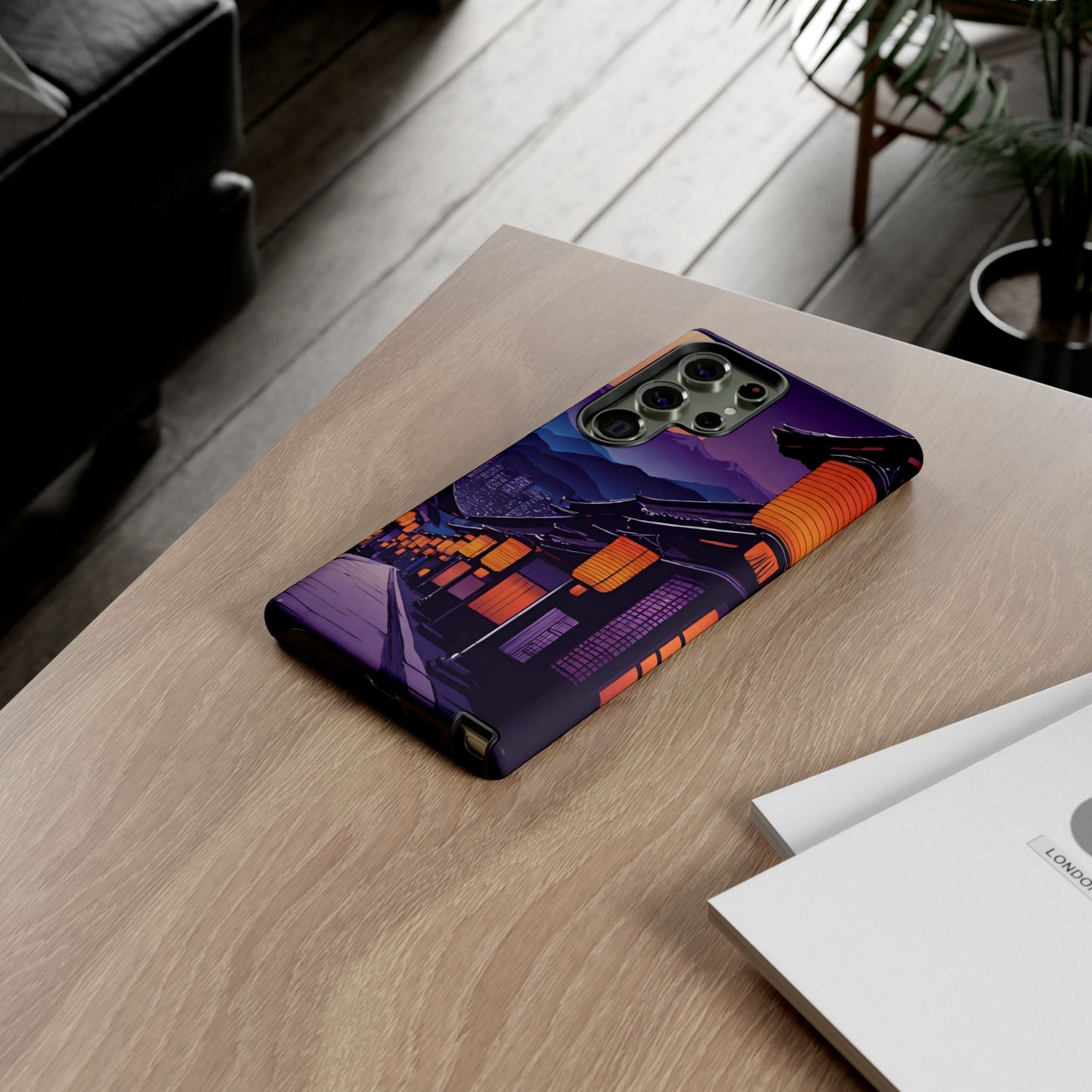 Traditional Japanese Village Countryside-Dual Layer Ultra Tough Phone Case Samsung Galaxy S23 Ultra Glossy Printify by The Night Shift Automotive Apparel