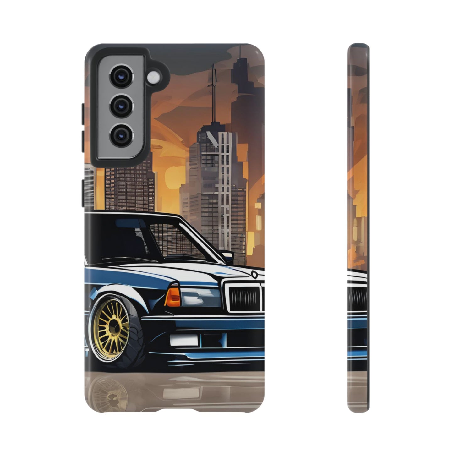 Mercedes Benz 190e Evo-Dual Layer Ultra Tough Phone Case Samsung Galaxy S21 Glossy Printify by The Night Shift Automotive Apparel