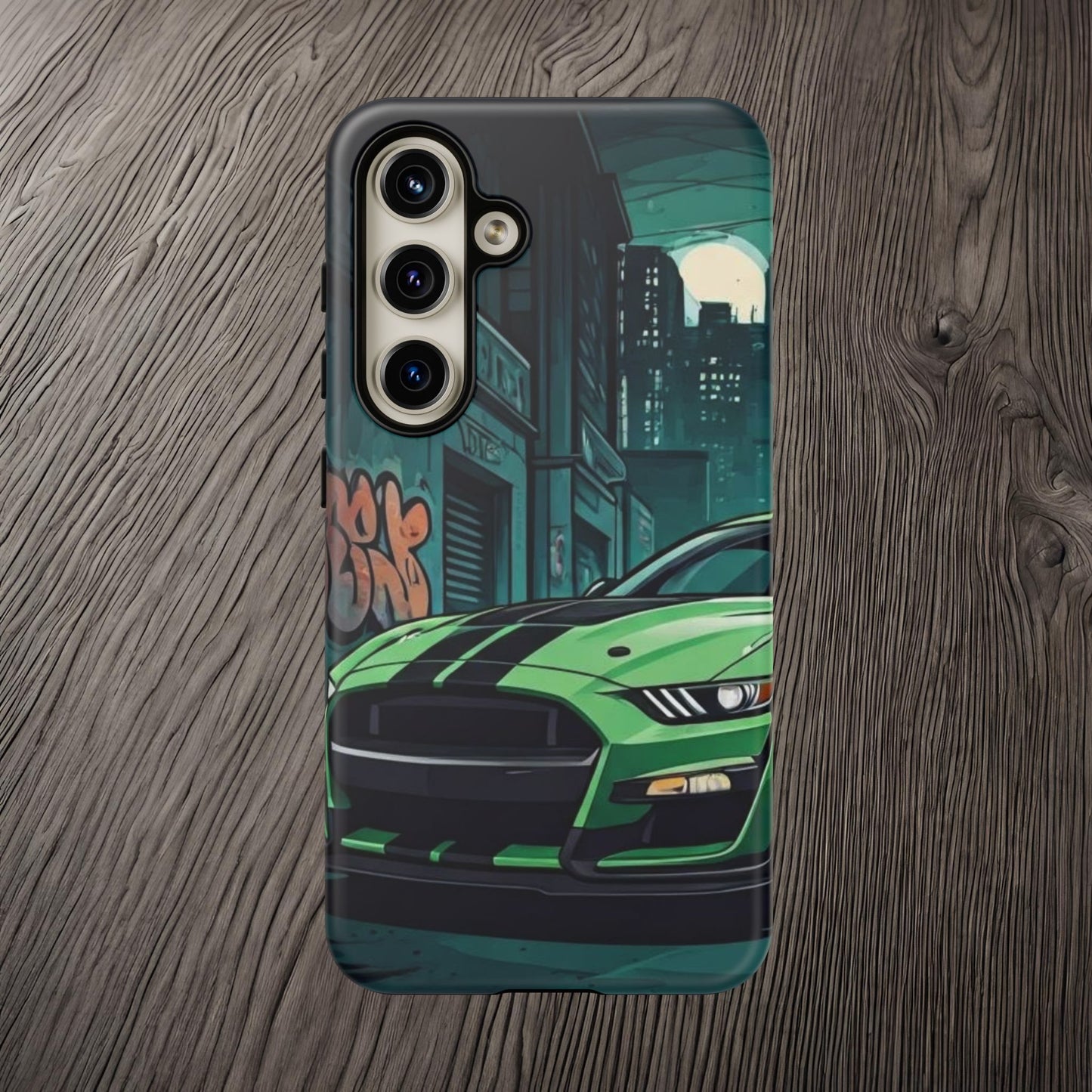 Ford Mustang Shelby GT500 Street Life-Dual Layer Ultra Tough Phone Case Samsung Galaxy S24 Matte Printify by The Night Shift Automotive Apparel