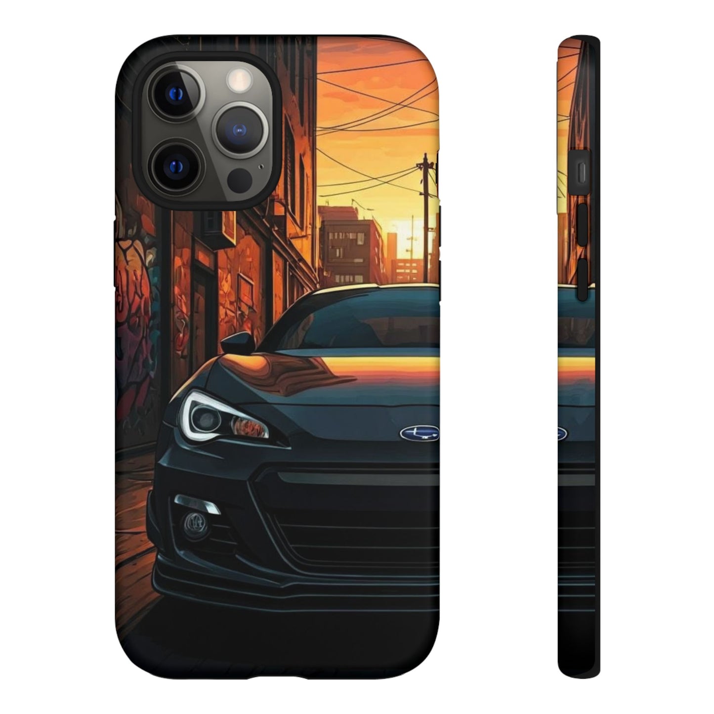 Subaru BRZ Street Life-Dual Layer Ultra Tough Phone Case iPhone 12 Pro Max Matte Printify by The Night Shift Automotive Apparel