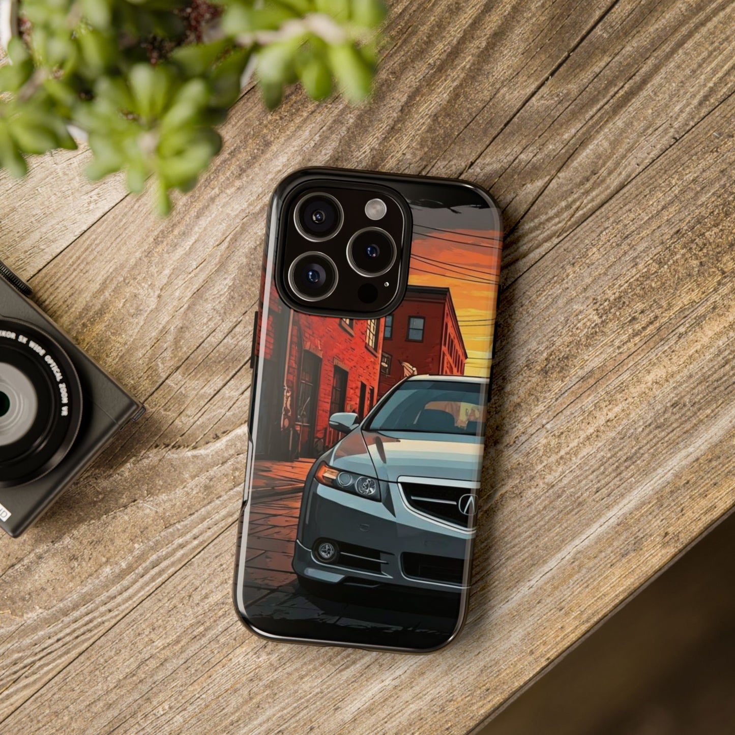 Acura TL Street Life-Dual Layer Ultra Tough Phone Case iPhone 16 Pro Glossy Printify by The Night Shift Automotive Apparel