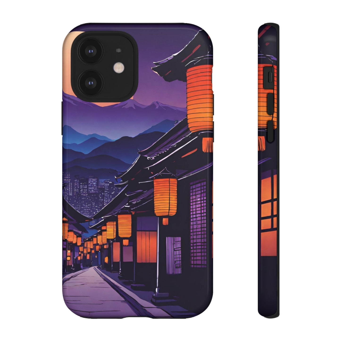 Traditional Japanese Village Countryside-Dual Layer Ultra Tough Phone Case iPhone 12 Glossy Printify by The Night Shift Automotive Apparel