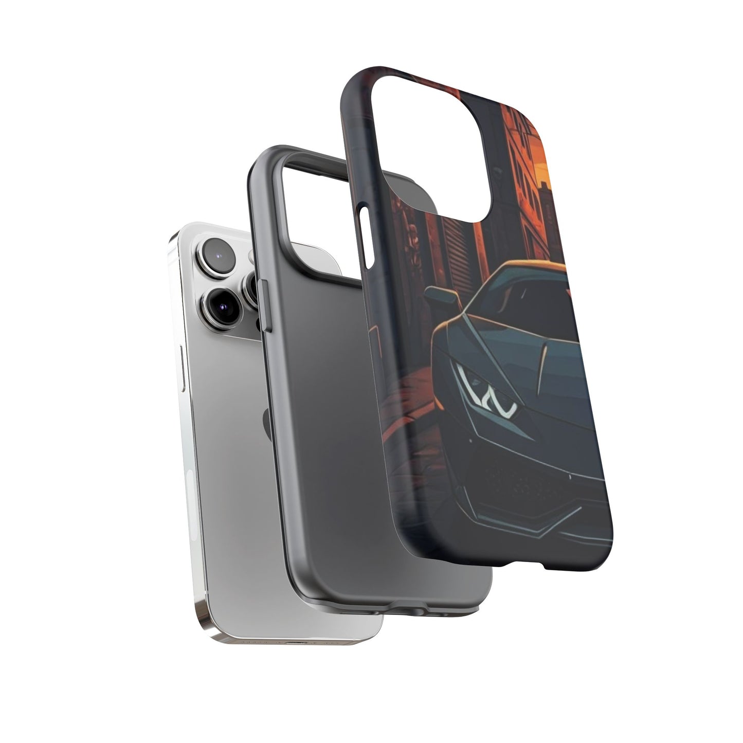 Lamborghini Huracan Street Life-Dual Layer Ultra Tough Phone Case Printify by The Night Shift Automotive Apparel