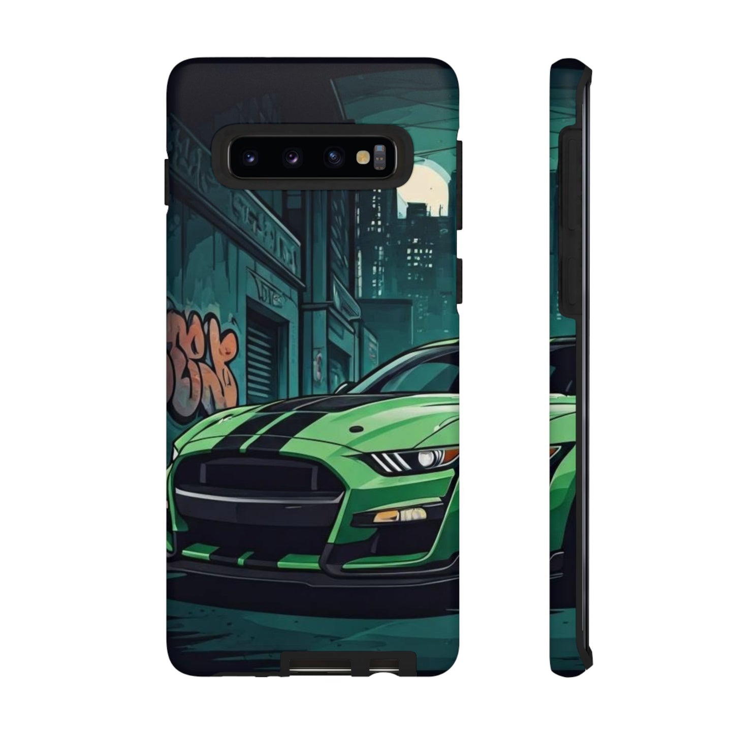 Ford Mustang Shelby GT500 Street Life-Dual Layer Ultra Tough Phone Case Samsung Galaxy S10 Matte Printify by The Night Shift Automotive Apparel