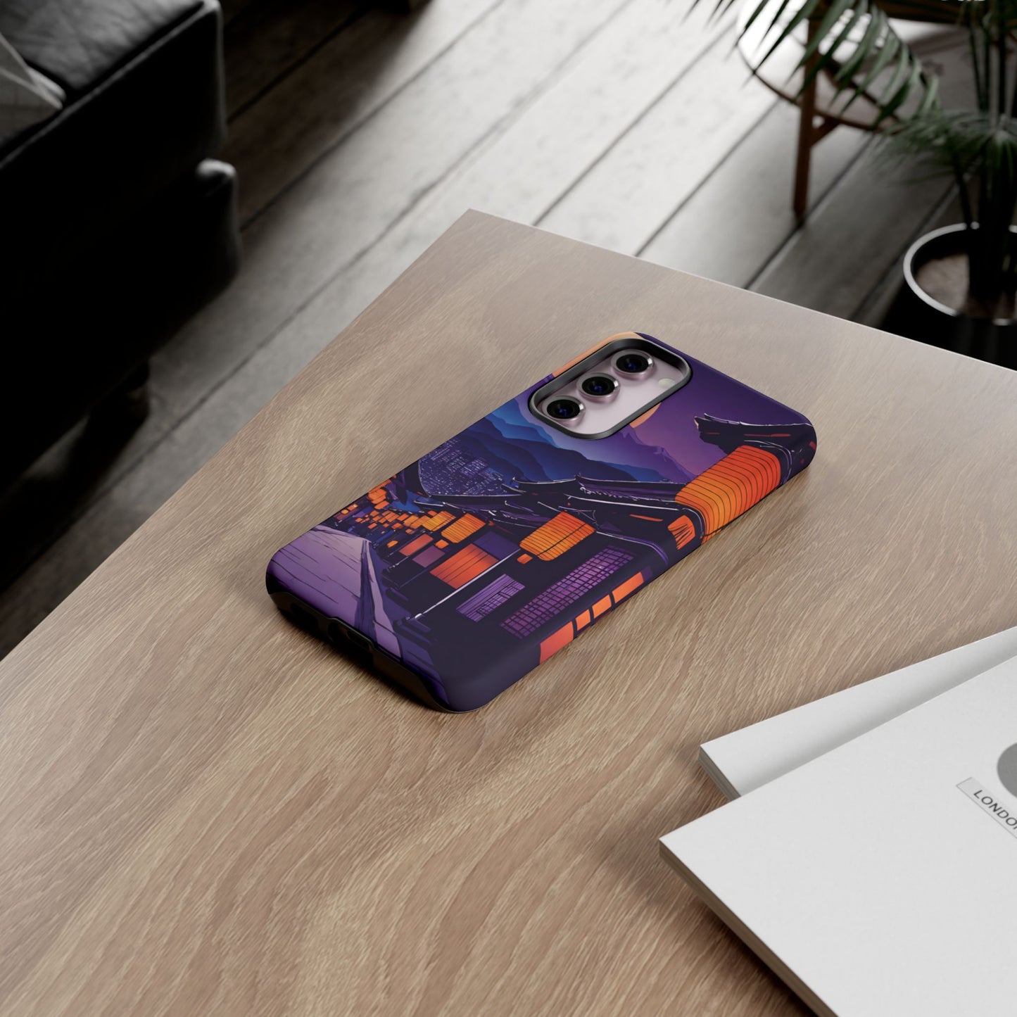 Traditional Japanese Village Countryside-Dual Layer Ultra Tough Phone Case Samsung Galaxy S23 Plus Matte Printify by The Night Shift Automotive Apparel