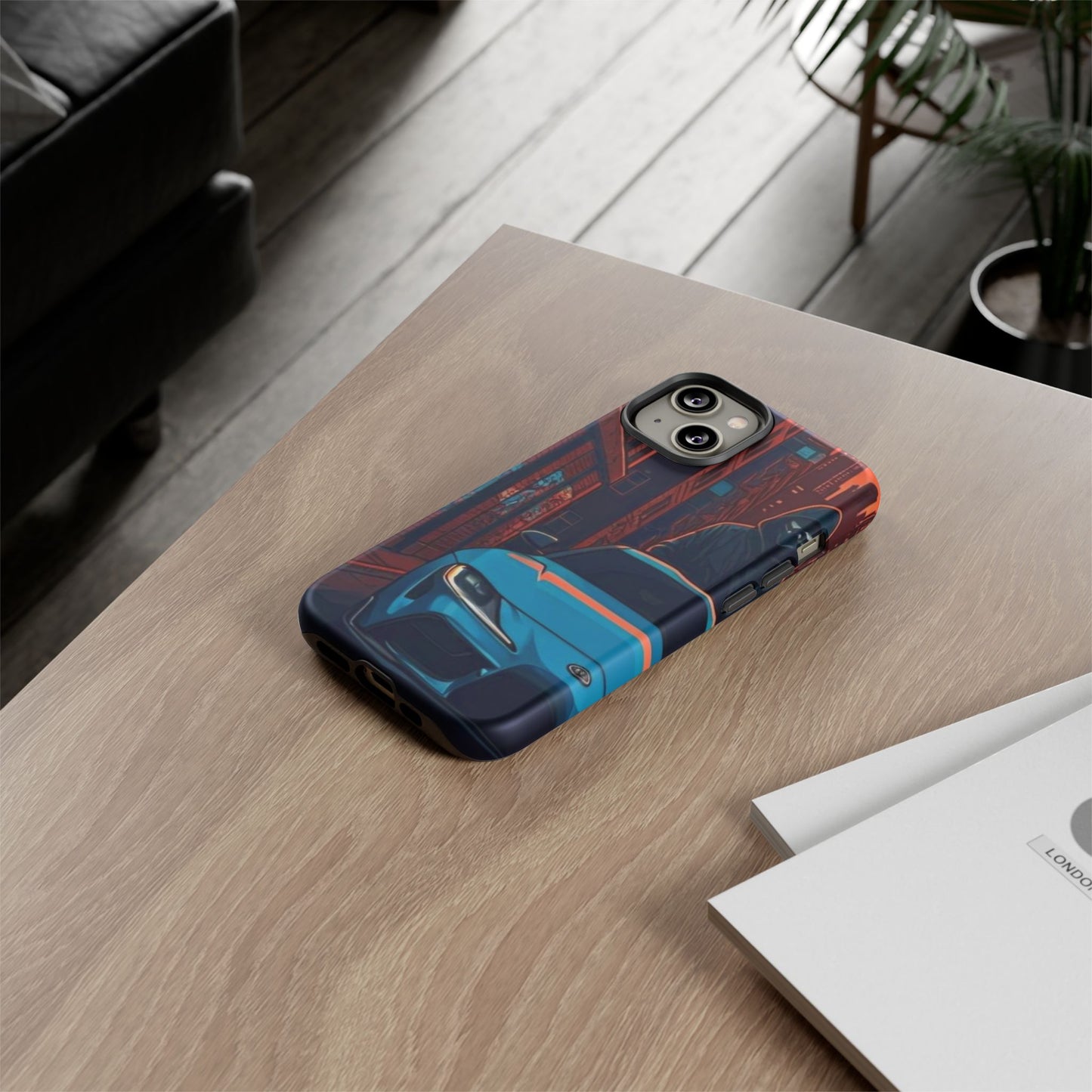 Toyota Supra MK-V Street Life-Dual Layer Ultra Tough Phone Case iPhone 14 Matte Printify by The Night Shift Automotive Apparel
