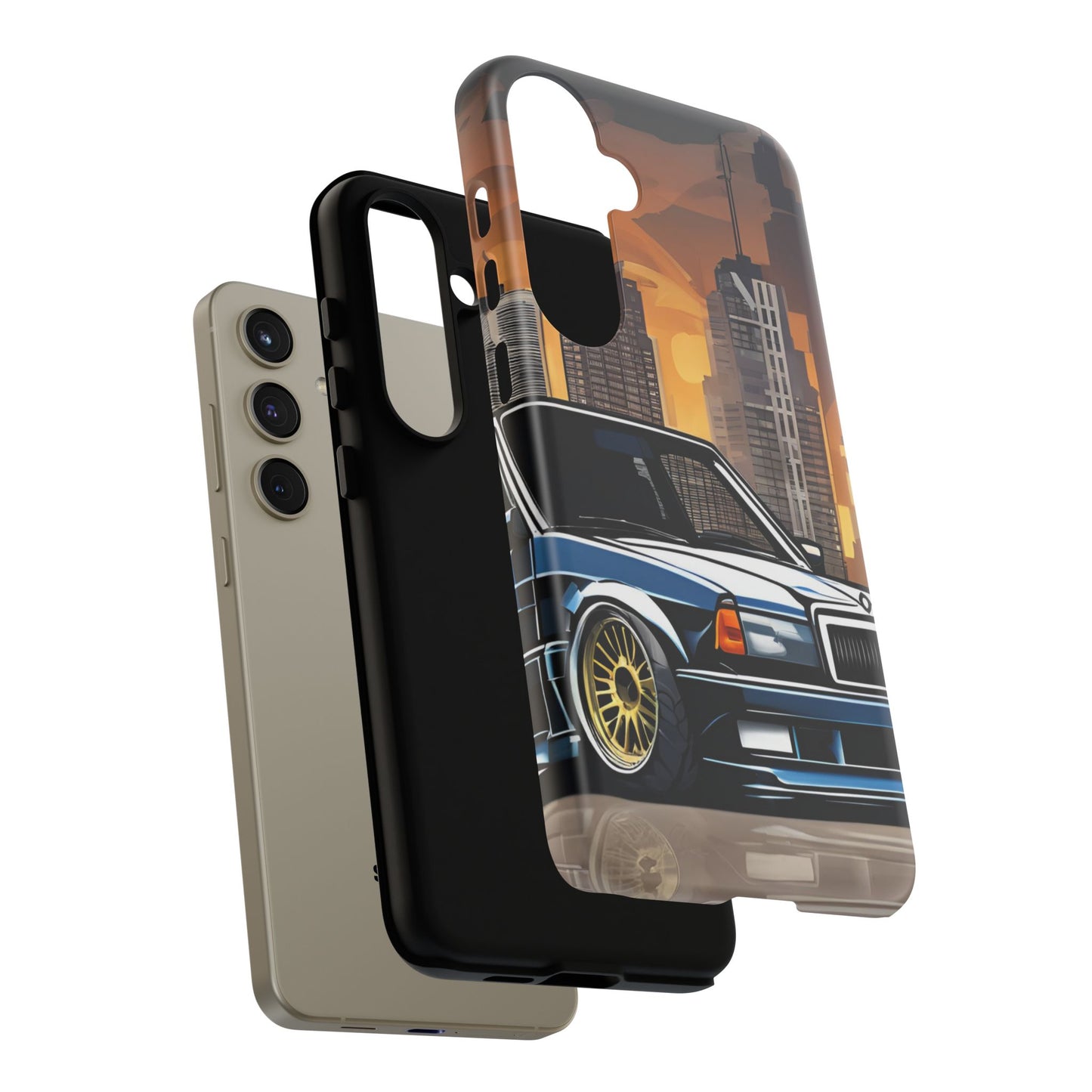 Mercedes Benz 190e Evo-Dual Layer Ultra Tough Phone Case Printify by The Night Shift Automotive Apparel