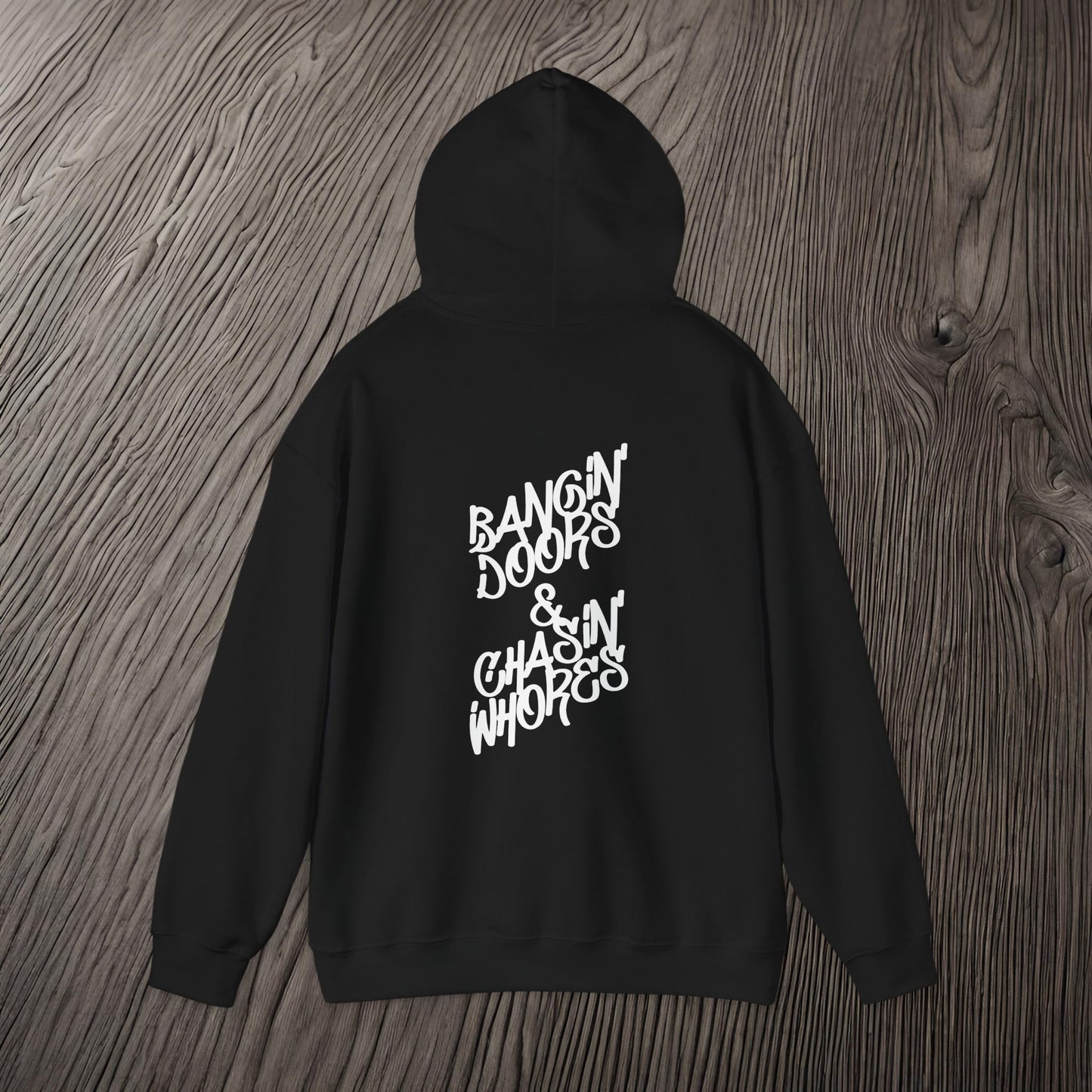Bangin' Doors & Chasin' Whores-Ultra Soft, Premium Hoodie Printify by The Night Shift Automotive Apparel