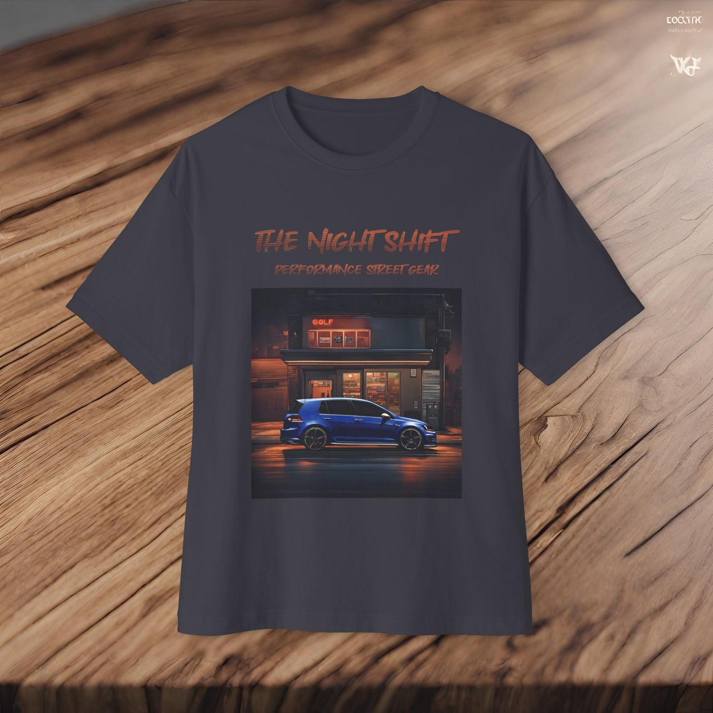 Volkswagen Golf R- Premium, Ultra Soft Unisex Oversized Boxy Tee Printify by The Night Shift Automotive Apparel
