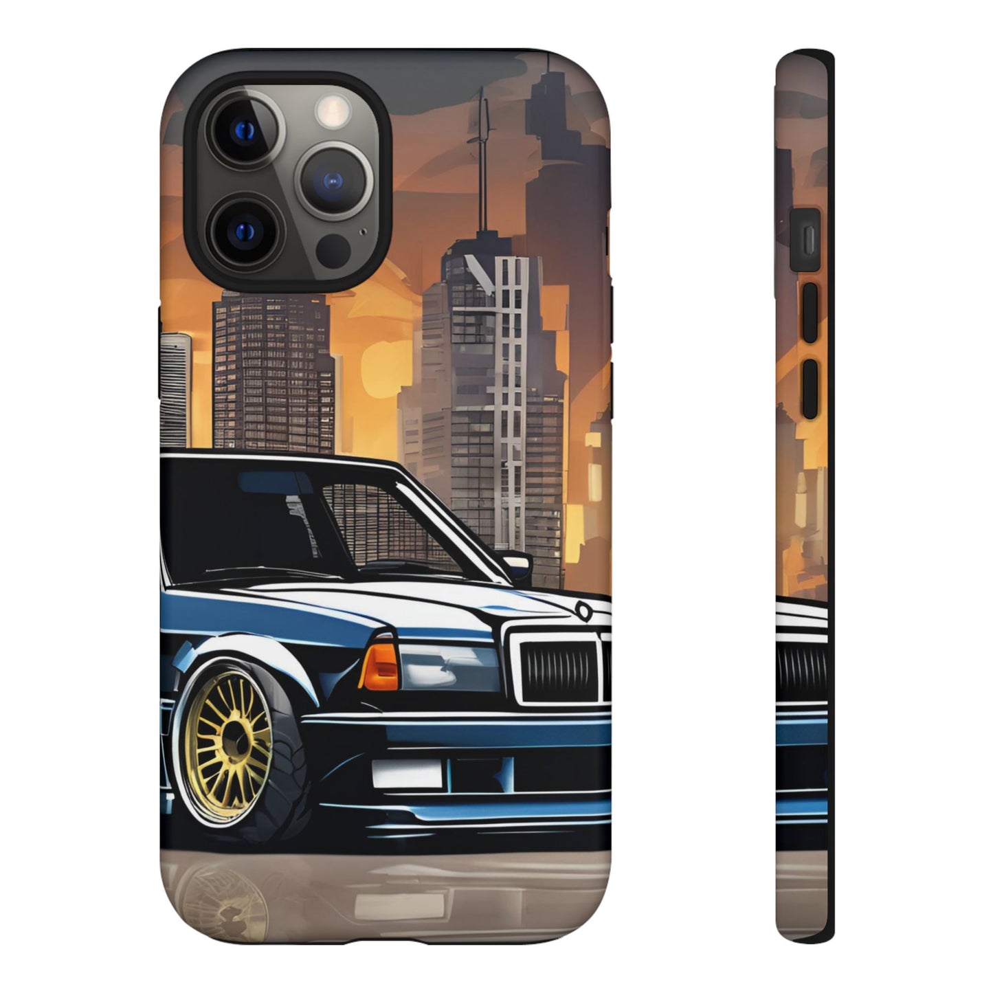 Mercedes Benz 190e Evo-Dual Layer Ultra Tough Phone Case iPhone 12 Pro Max Matte Printify by The Night Shift Automotive Apparel