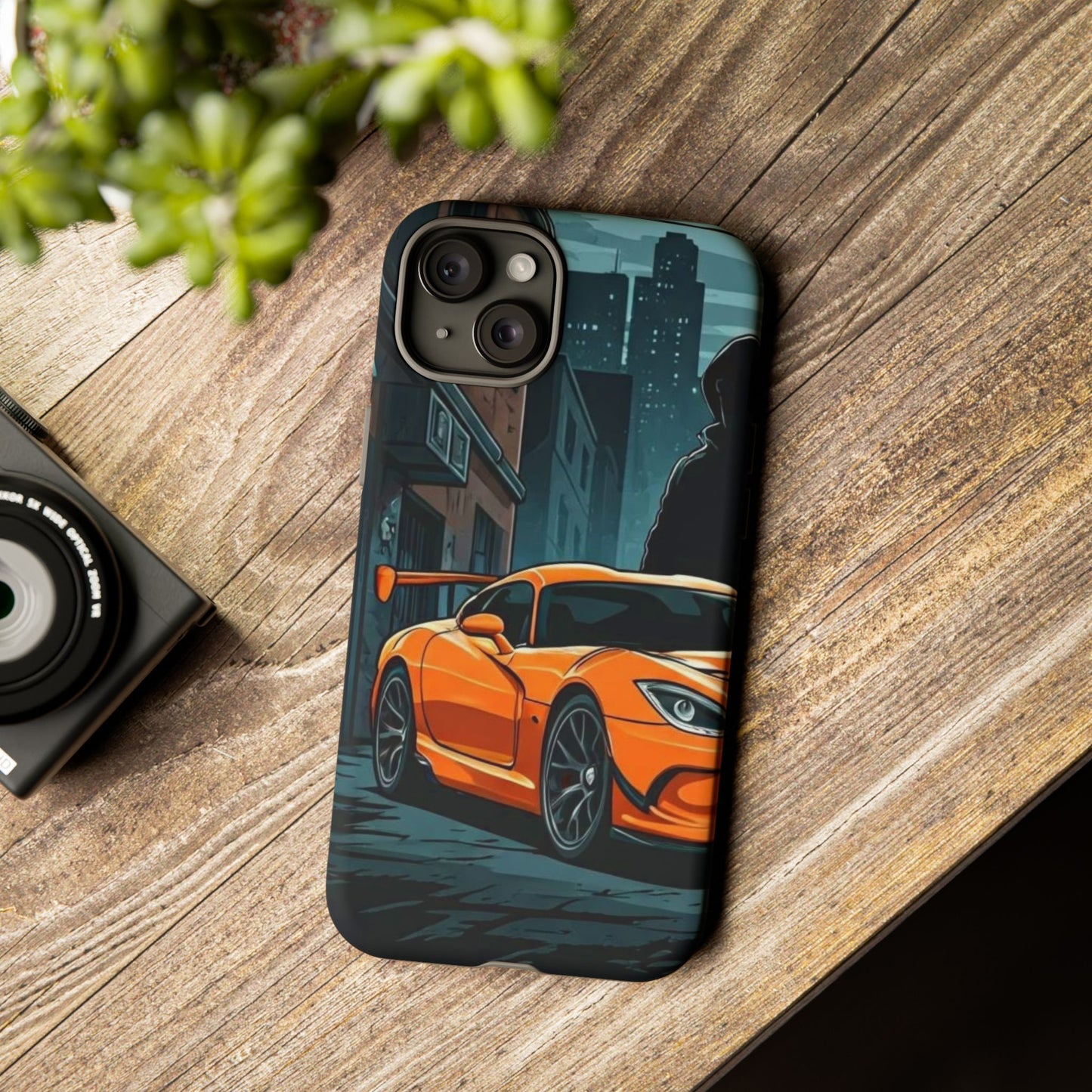 Dodge Viper SRT-10 Street Life-Dual Layer Ultra Tough Phone Case iPhone 15 Plus Matte Printify by The Night Shift Automotive Apparel