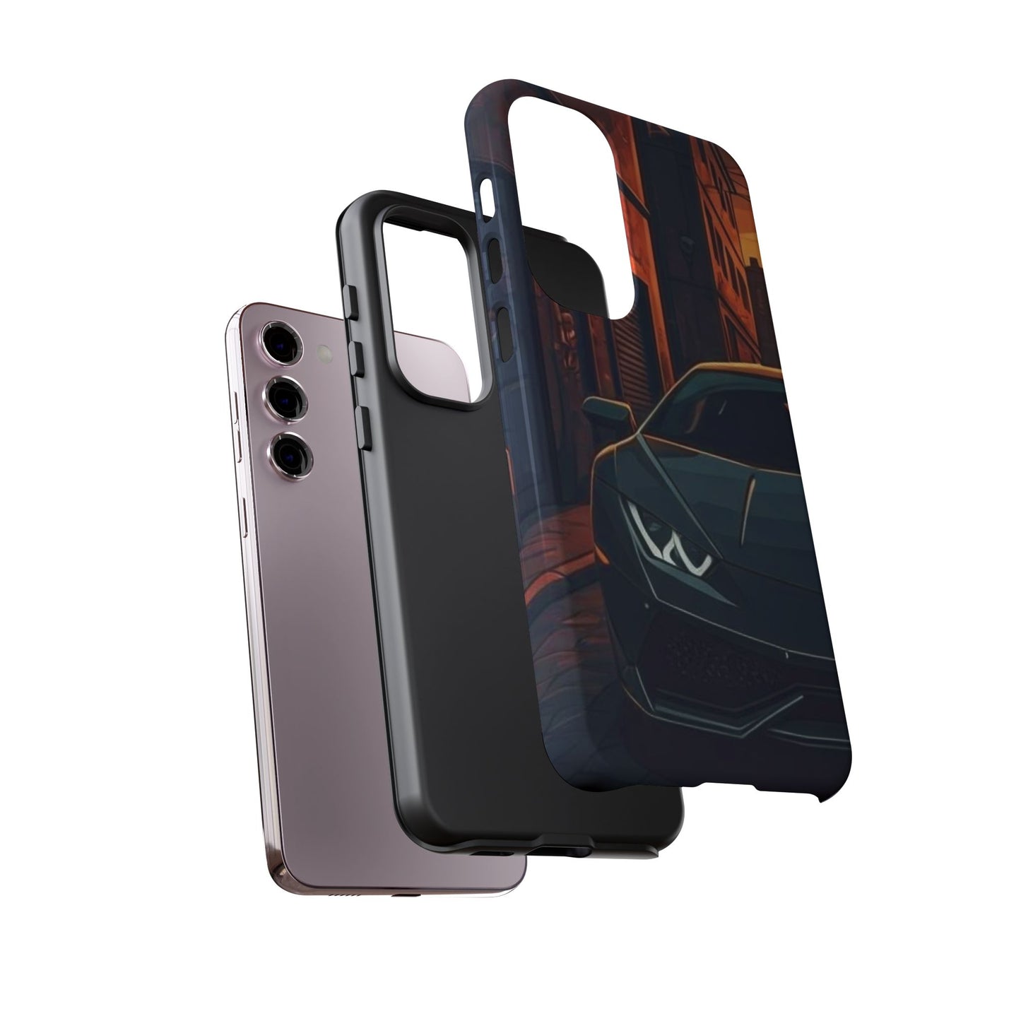 Lamborghini Huracan Street Life-Dual Layer Ultra Tough Phone Case Printify by The Night Shift Automotive Apparel