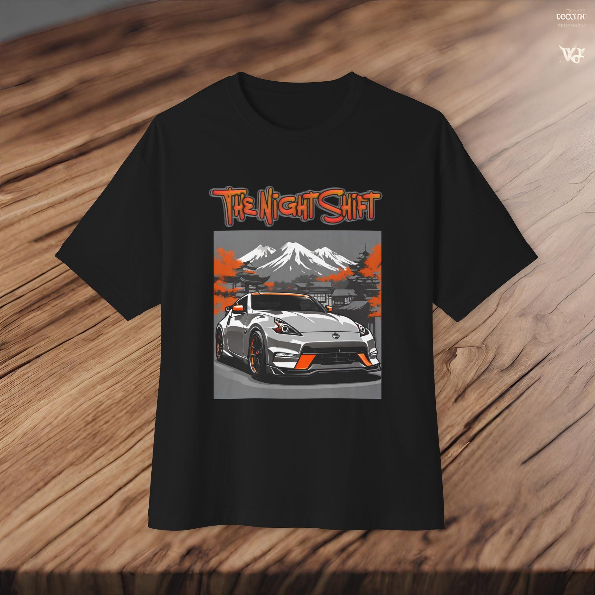 Nissan 370z Nismo- Premium, Ultra Soft Unisex Oversized Boxy Tee Printify by The Night Shift Automotive Apparel