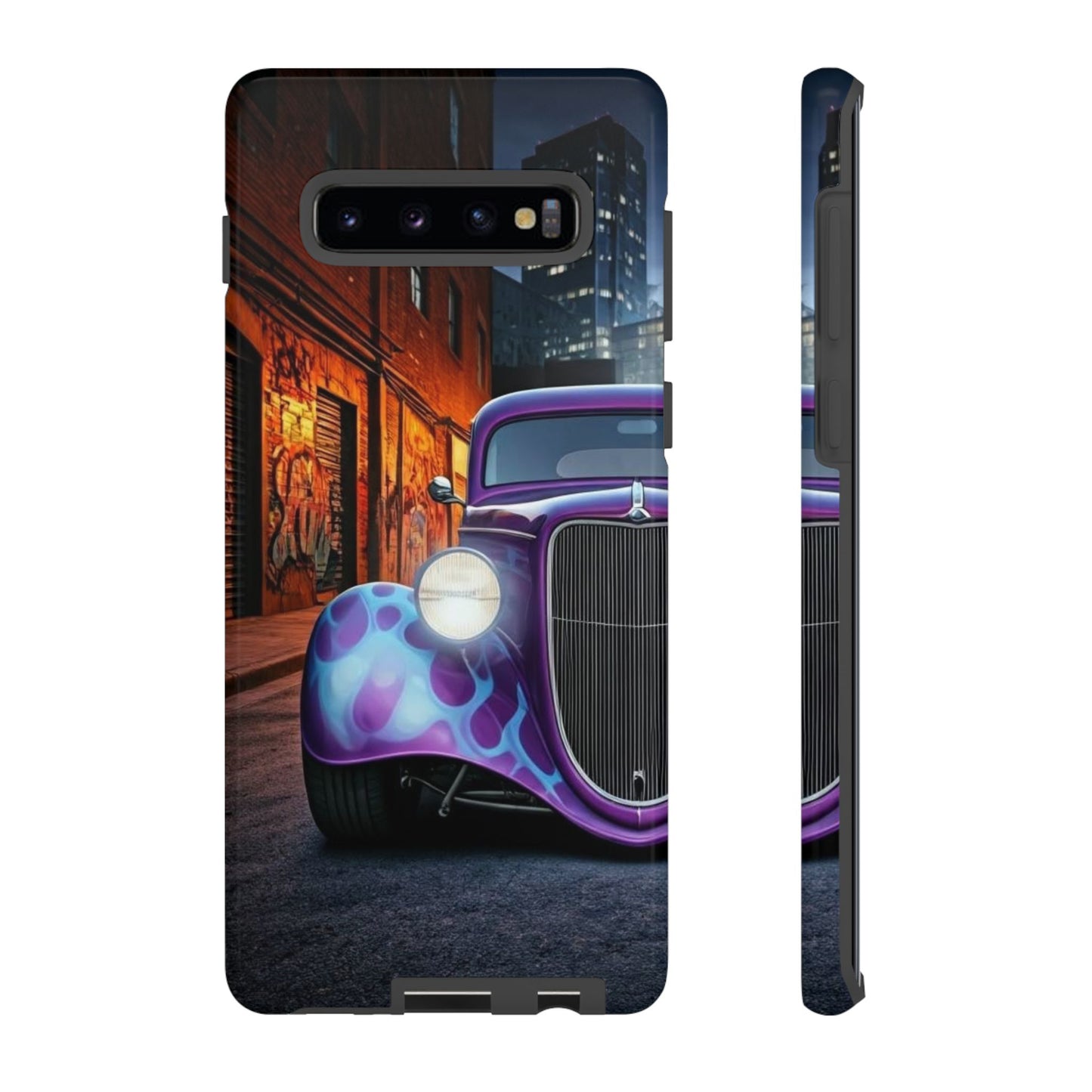 1934 Ford Street Life-Dual Layer Ultra Tough Phone Case Samsung Galaxy S10 Plus Glossy Printify by The Night Shift Automotive Apparel