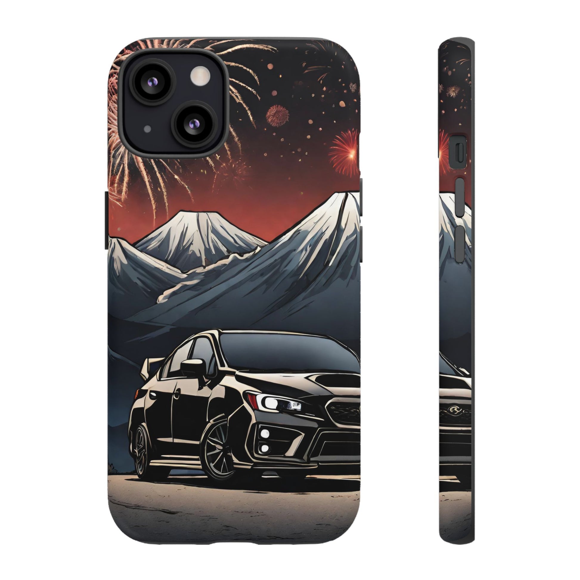 Subaru WRX/STI Fireworks-Dual Layer Ultra Tough Phone Case Printify by The Night Shift Automotive Apparel