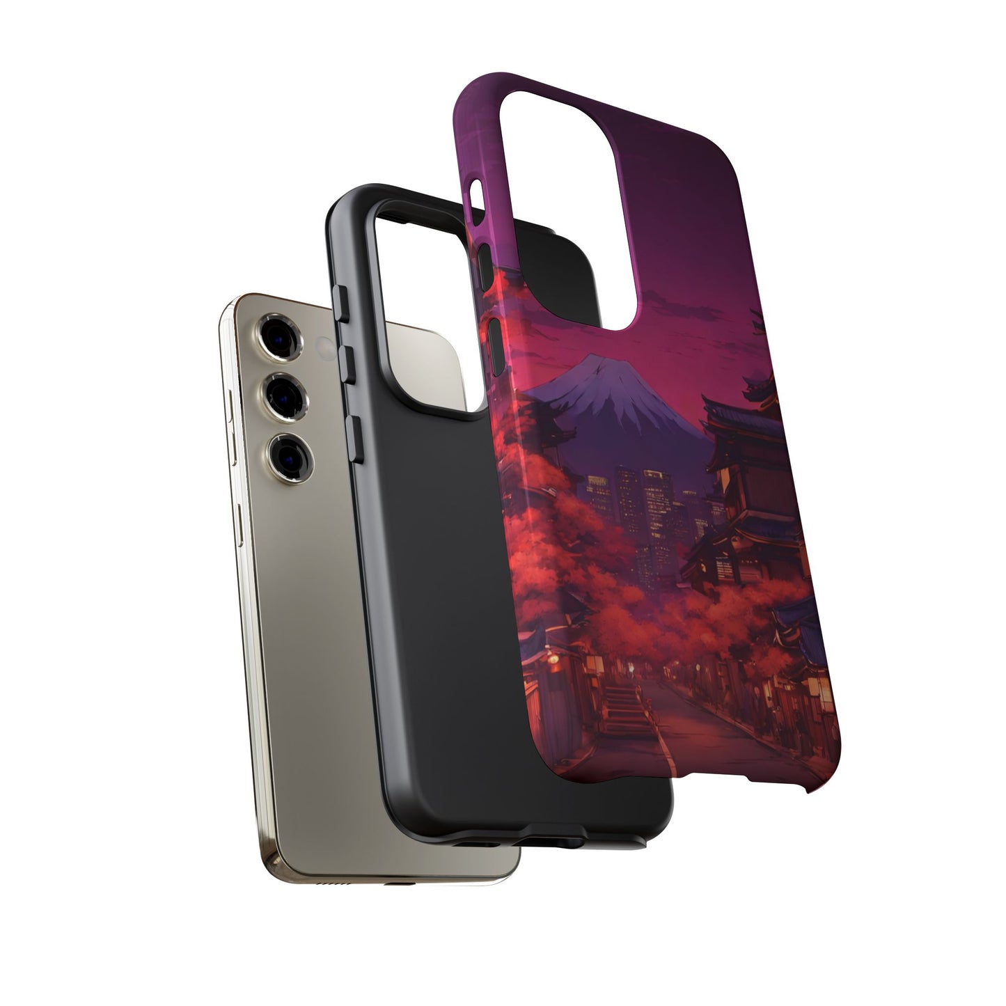 Traditional Japanese Village Countryside-Dual Layer Ultra Tough Phone Case Printify by The Night Shift Automotive Apparel
