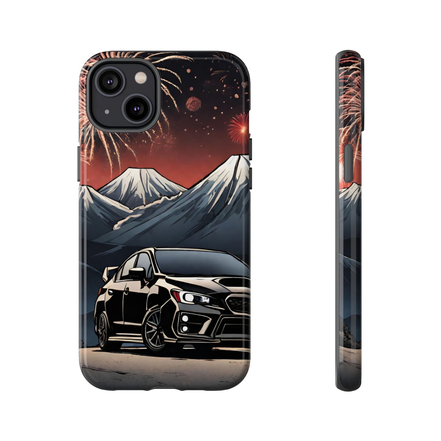 Subaru WRX/STI Fireworks-Dual Layer Ultra Tough Phone Case Printify by The Night Shift Automotive Apparel
