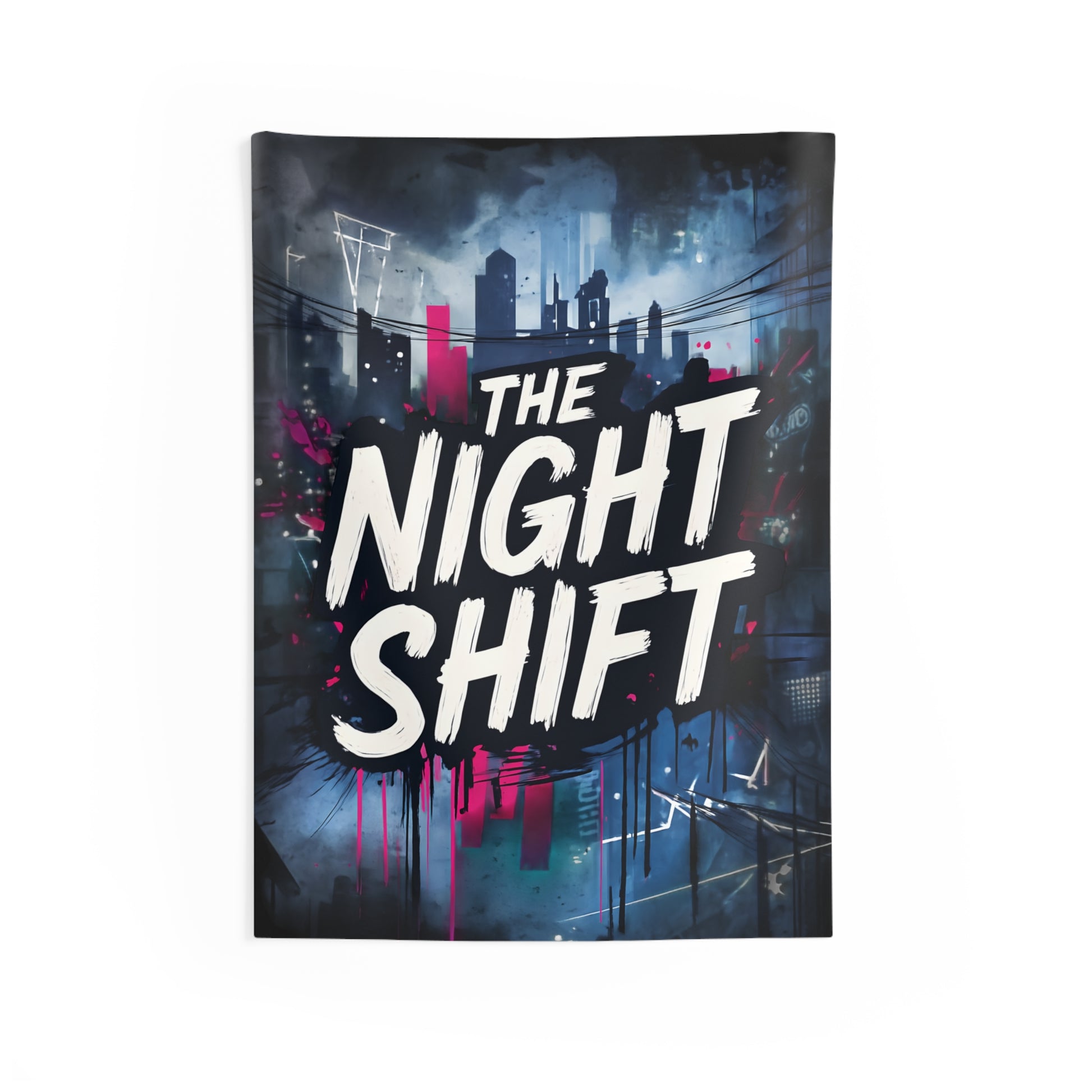 The Night Shift Indoor Wall Tapestries - Shop Banner 26" × 36" Printify by The Night Shift Automotive Apparel