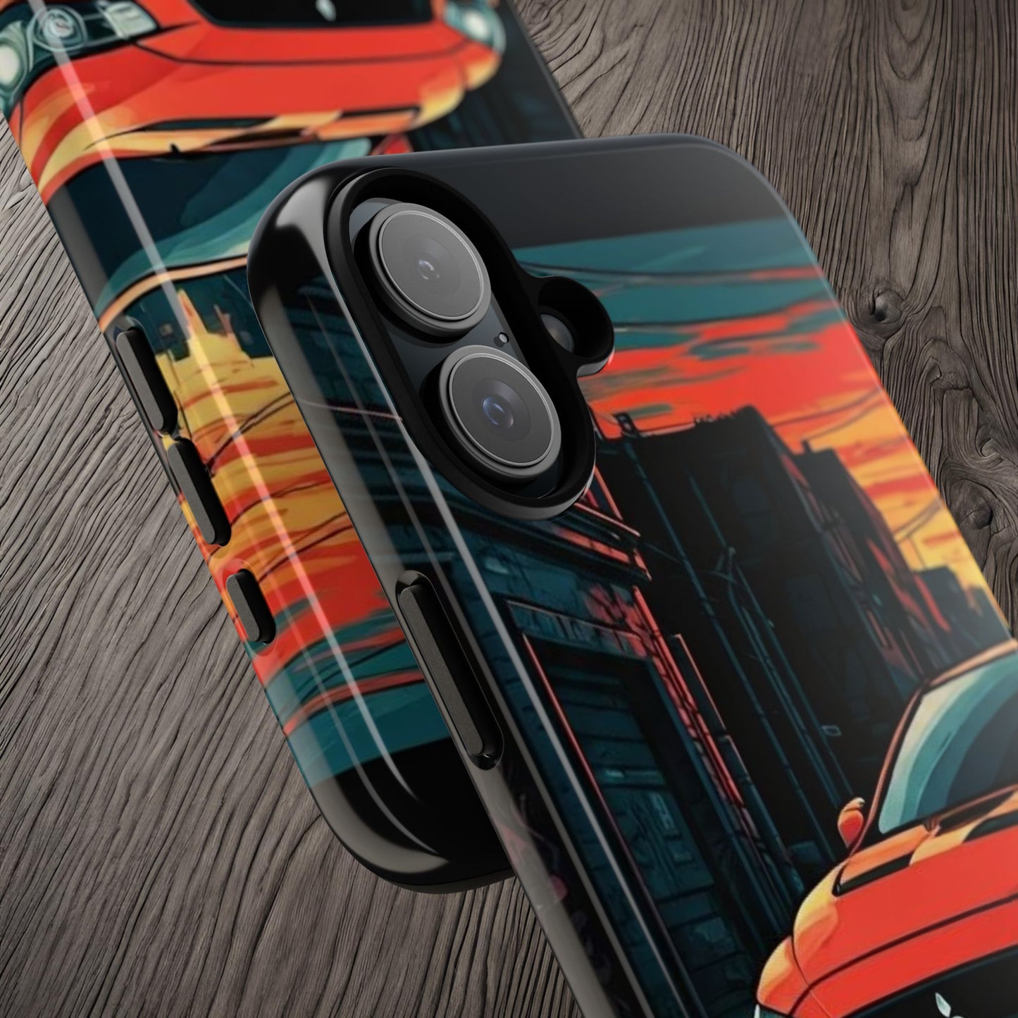 Mitsubishi Evo X Street Life-Dual Layer Ultra Tough Phone Case Printify by The Night Shift Automotive Apparel