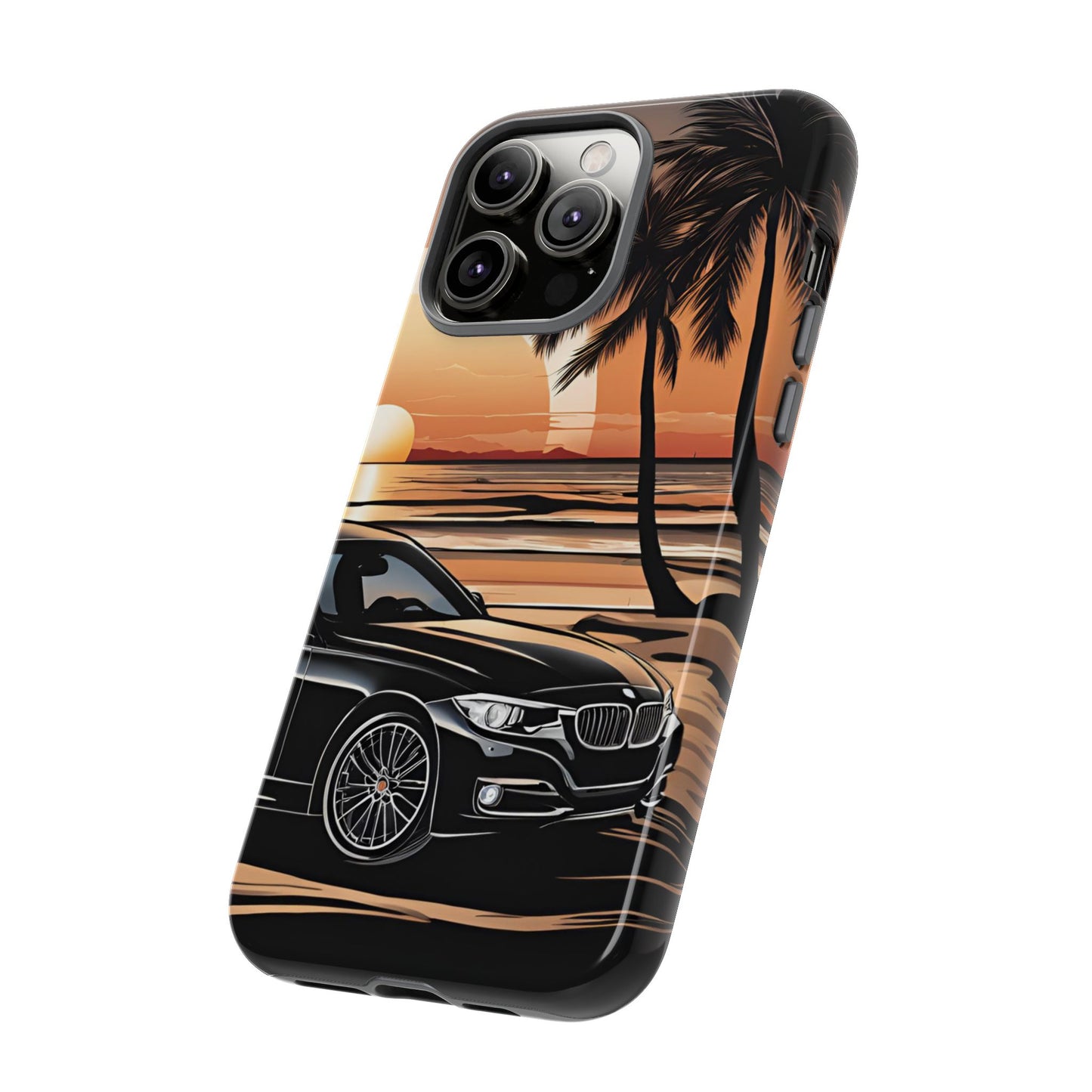 BMW Sunset On The Beach-Dual Layer Ultra Tough Phone Case Printify by The Night Shift Automotive Apparel