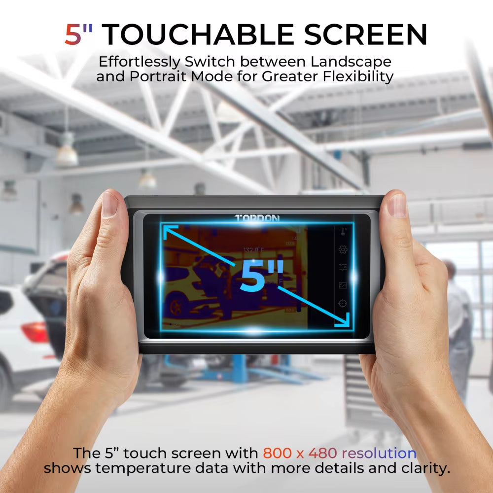TOPDON TC003 Thermal Imaging 5 Inch Touch Screen WIFI Infrared Camera TOPDON by The Night Shift Automotive Apparel