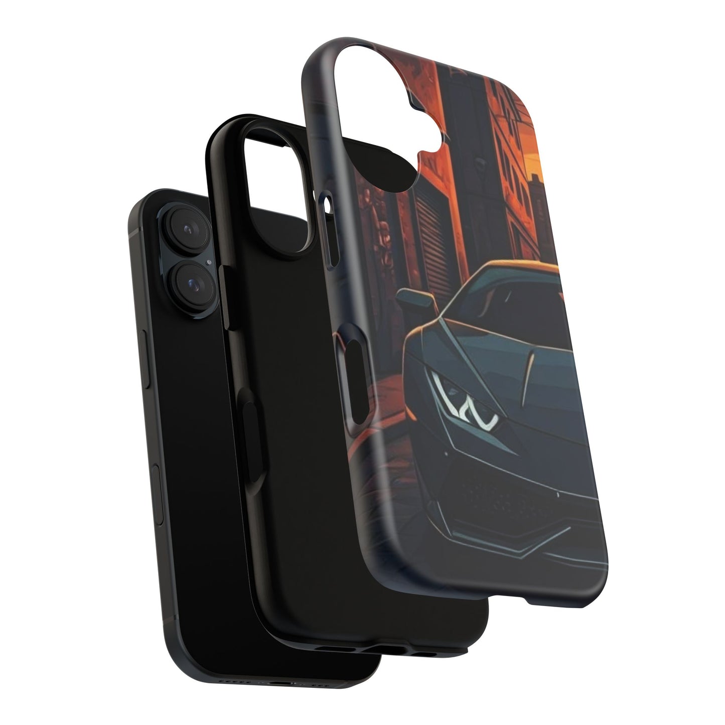 Lamborghini Huracan Street Life-Dual Layer Ultra Tough Phone Case Printify by The Night Shift Automotive Apparel