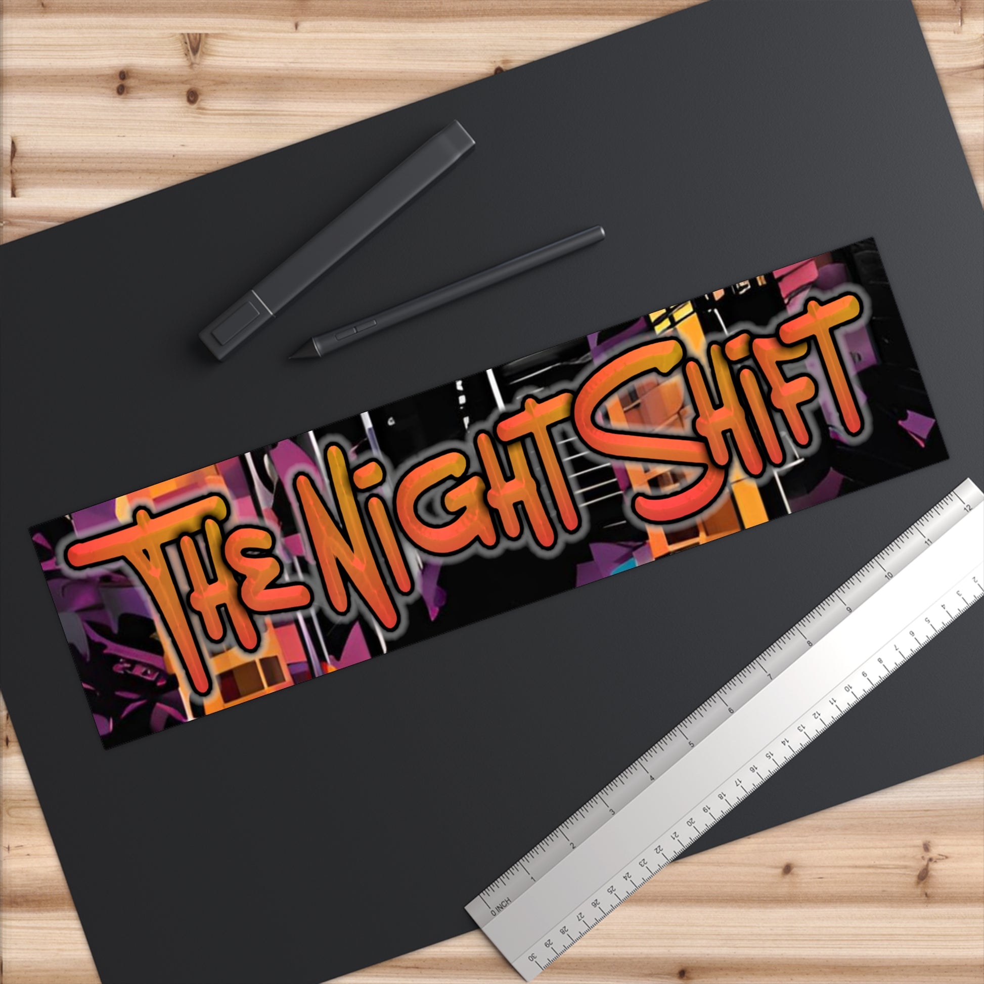 The Night Shift-Bumper Sticker 15" × 3.75" Rectangle White Printify by The Night Shift Automotive Apparel
