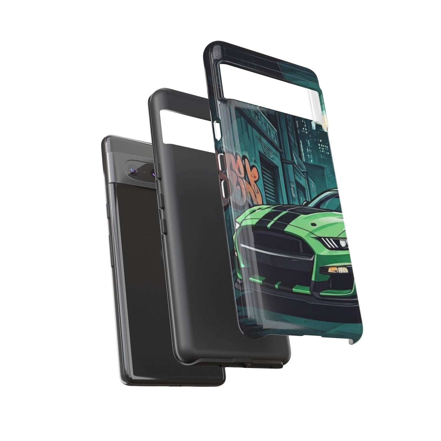 Ford Mustang Shelby GT500 Street Life-Dual Layer Ultra Tough Phone Case Printify by The Night Shift Automotive Apparel