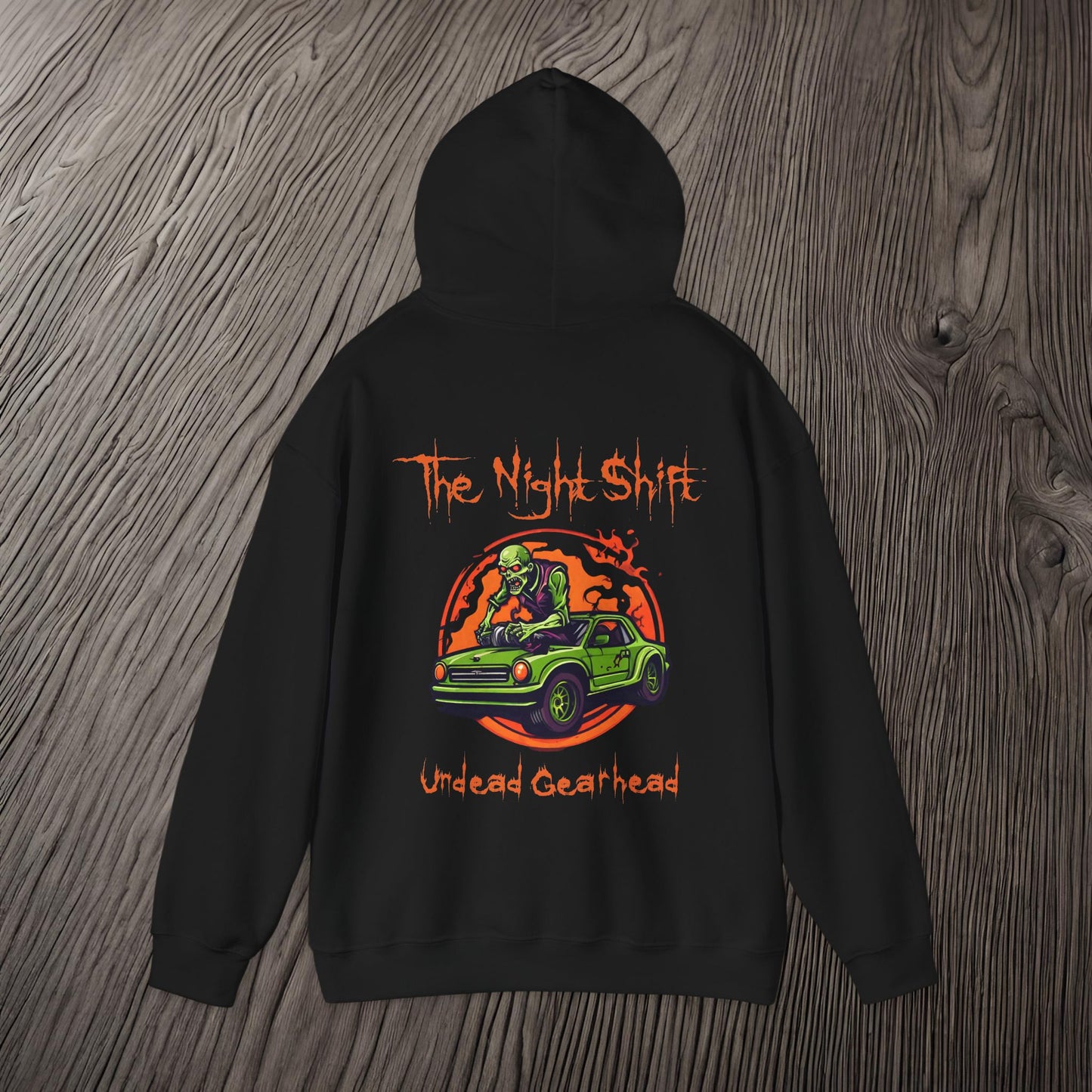 Undead Gearhead Zombie-Ultra Soft, Premium Hoodie Printify by The Night Shift Automotive Apparel
