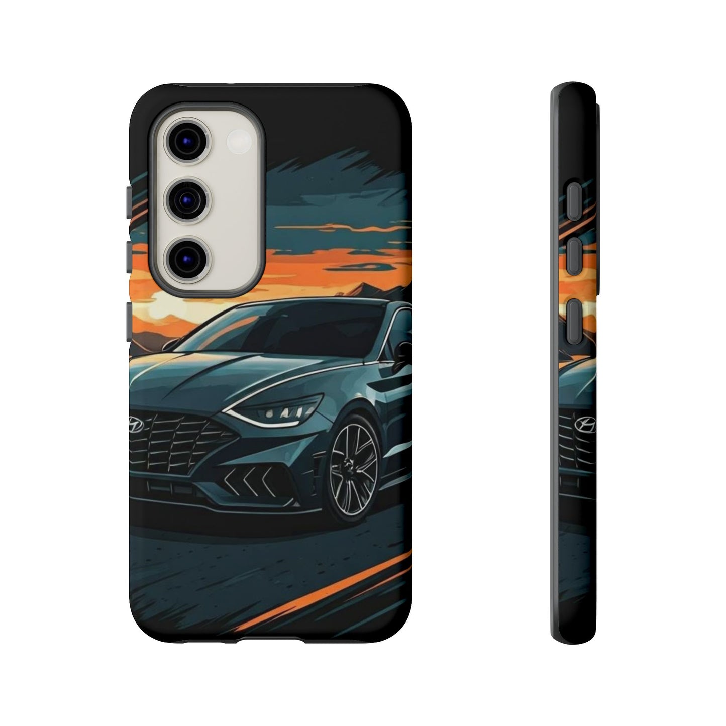 Hyundai Sonata-Sunset Drive-Dual Layer Ultra Tough Phone Case Printify by The Night Shift Automotive Apparel