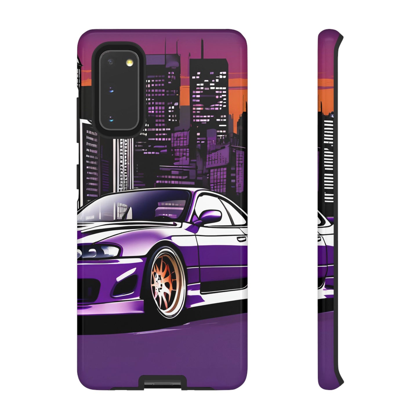Nissan 240sx S15-Dual Layer Ultra Tough Phone Case Samsung Galaxy S20 Glossy Printify by The Night Shift Automotive Apparel