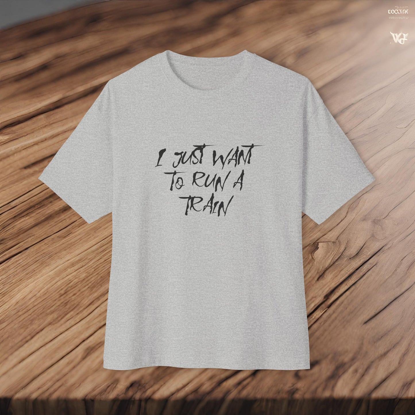 I Just Want To Run A Train-Premium, Ultra Soft Unisex Oversized Boxy Tee Printify by The Night Shift Automotive Apparel