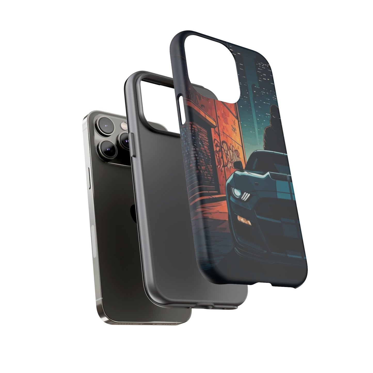 Ford Mustang Shelby GT350 Street Life-Dual Layer Ultra Tough Phone Case Printify by The Night Shift Automotive Apparel