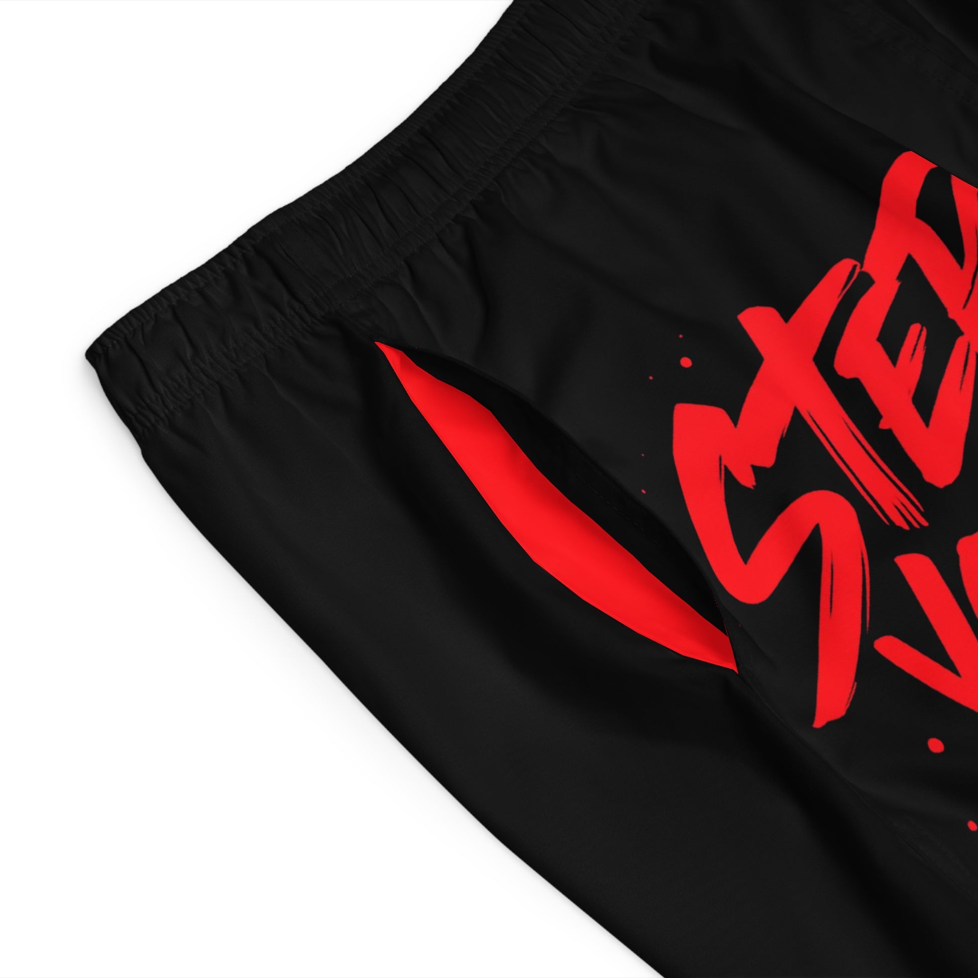 Step Your Game Up - Men's Relaxed Fit Board Shorts Printify by The Night Shift Automotive Apparel