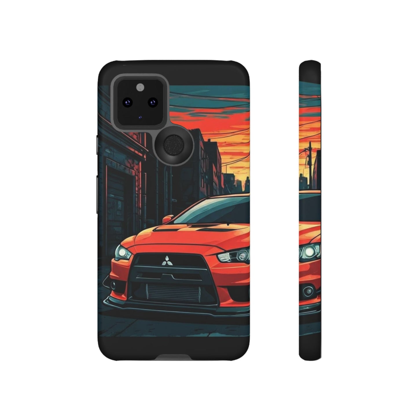 Mitsubishi Evo X Street Life-Dual Layer Ultra Tough Phone Case Printify by The Night Shift Automotive Apparel