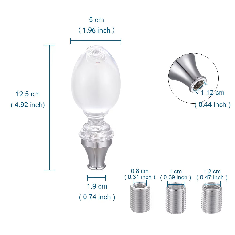 Transparent Acrylic Crystal Plug The Night Shift Performance Street Gear by The Night Shift Automotive Apparel