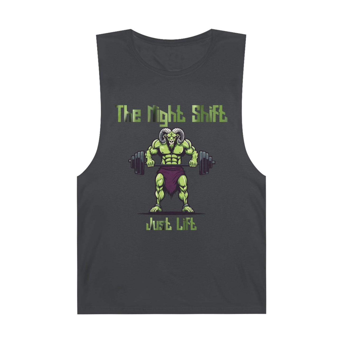 Just Lift - Ram Body Builder - Premium Unisex Barnard Tank Top Coal Printify by The Night Shift Automotive Apparel